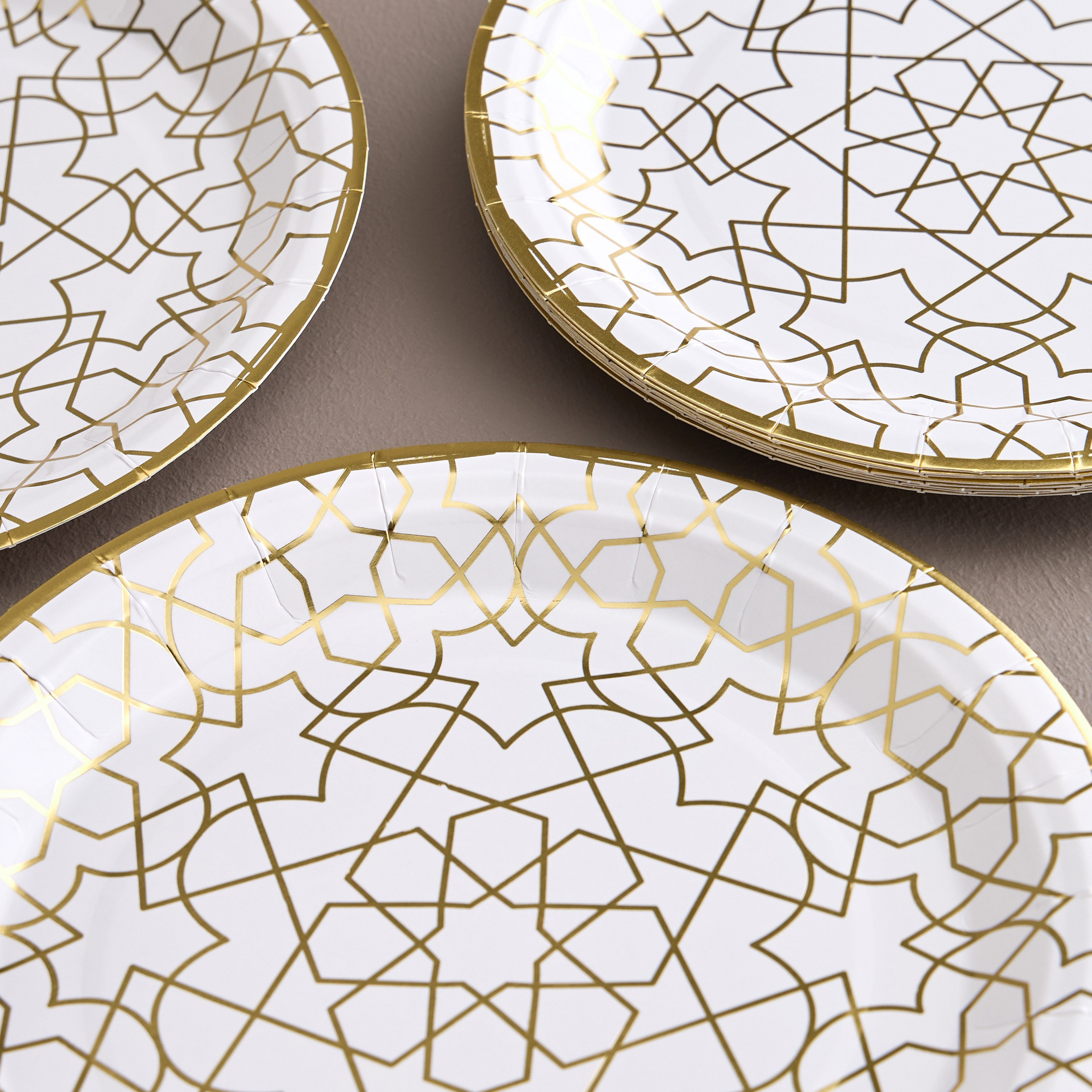 Geo 10-Piece Disposable Side Plate Set - 23 cm-household-dining-dinnerware-plates-image-2