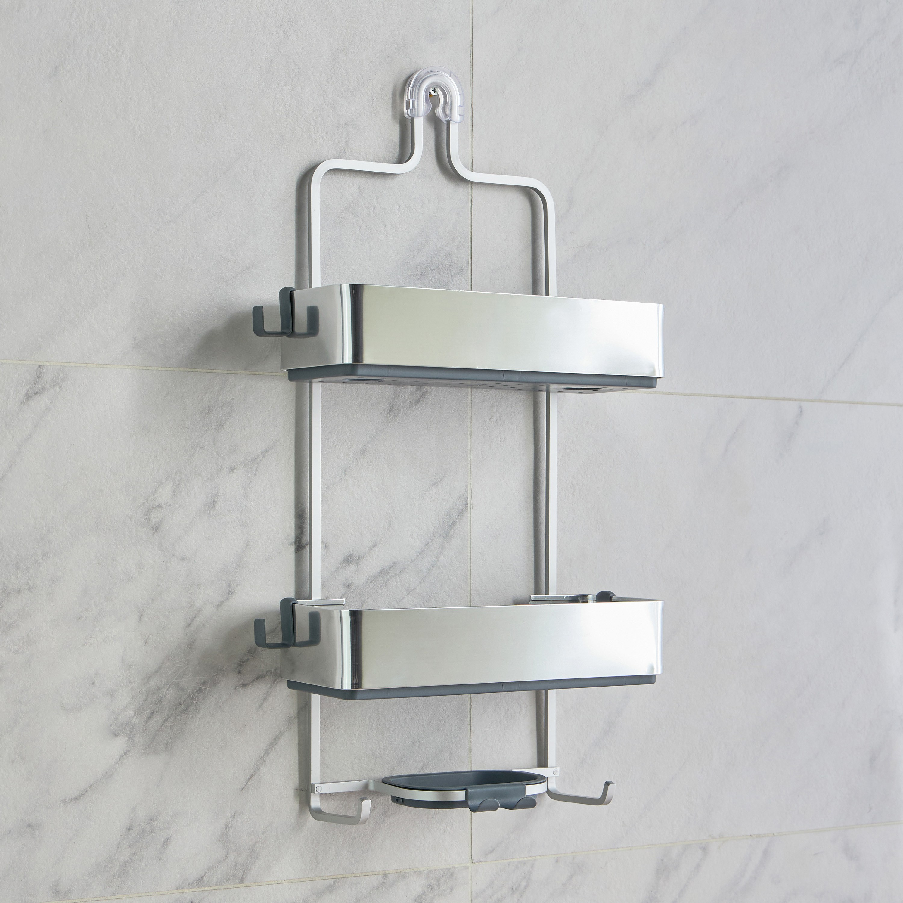 Glaze 2-Tier Shower Caddy-household-bathandlaundry-bathroomorganizing-showerfixturesandcaddies-image-2