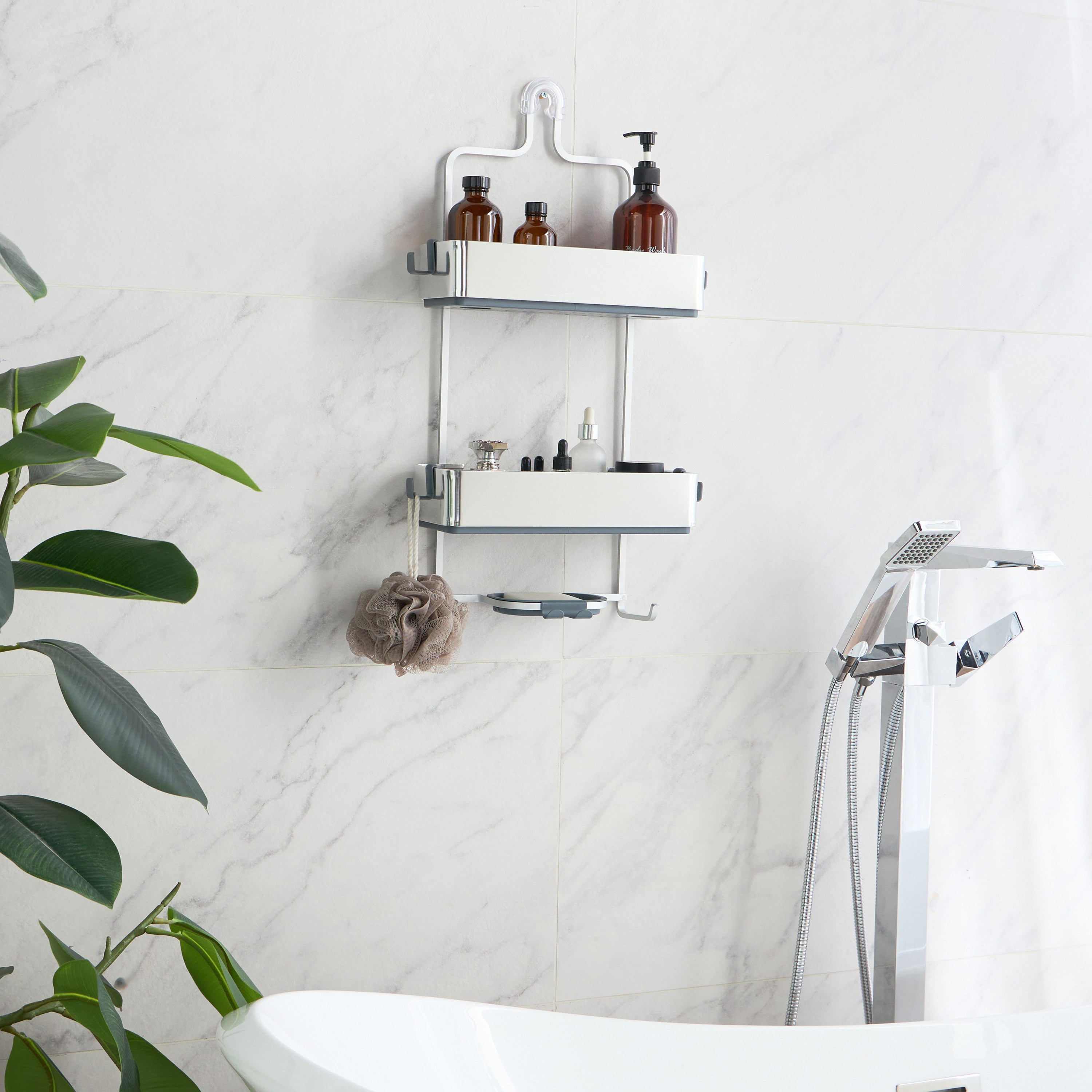 Glaze 2-Tier Shower Caddy-household-bathandlaundry-bathroomorganizing-showerfixturesandcaddies-image-5