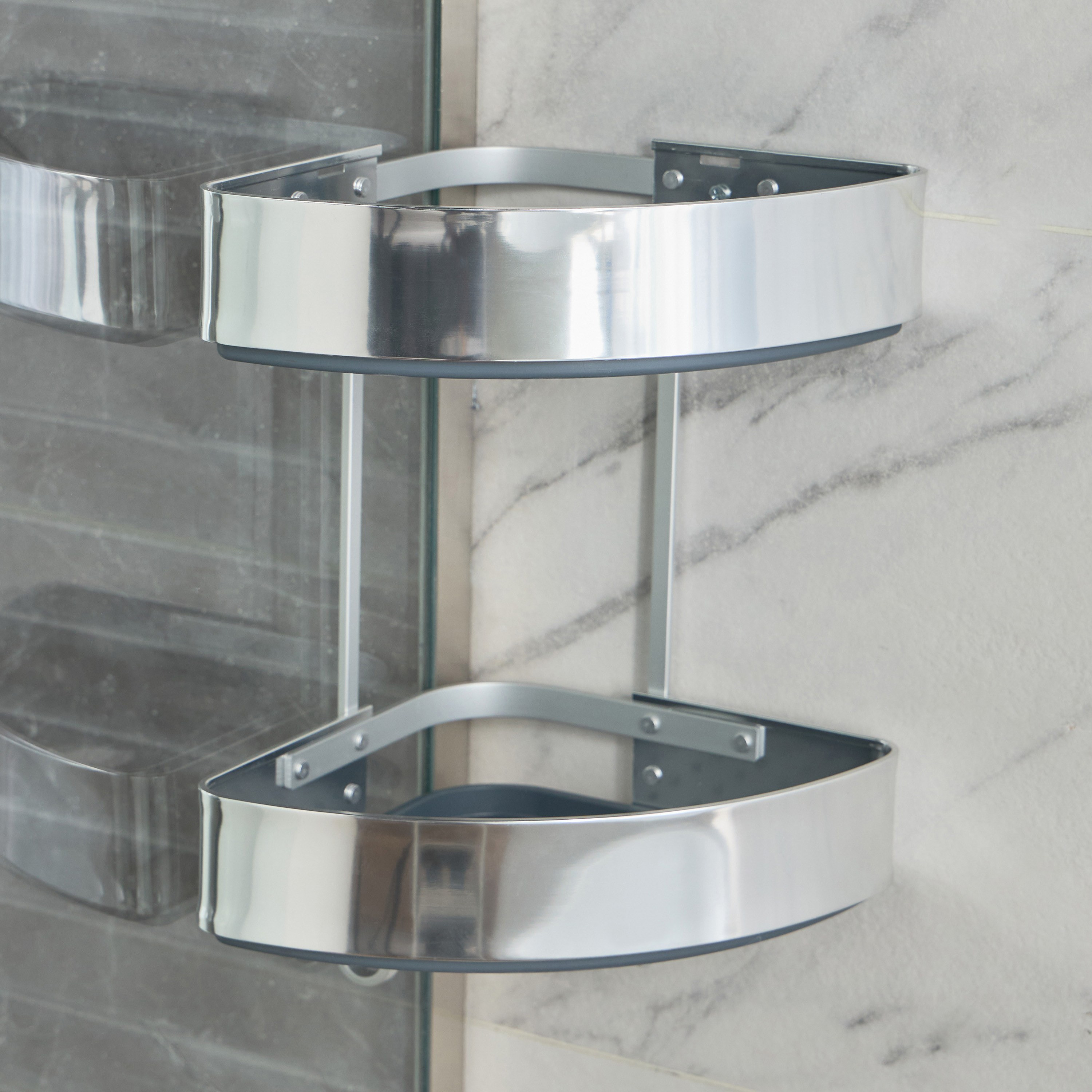 Glaze 2-Tier Shower Caddy-household-bathandlaundry-bathroomorganizing-showerfixturesandcaddies-image-2