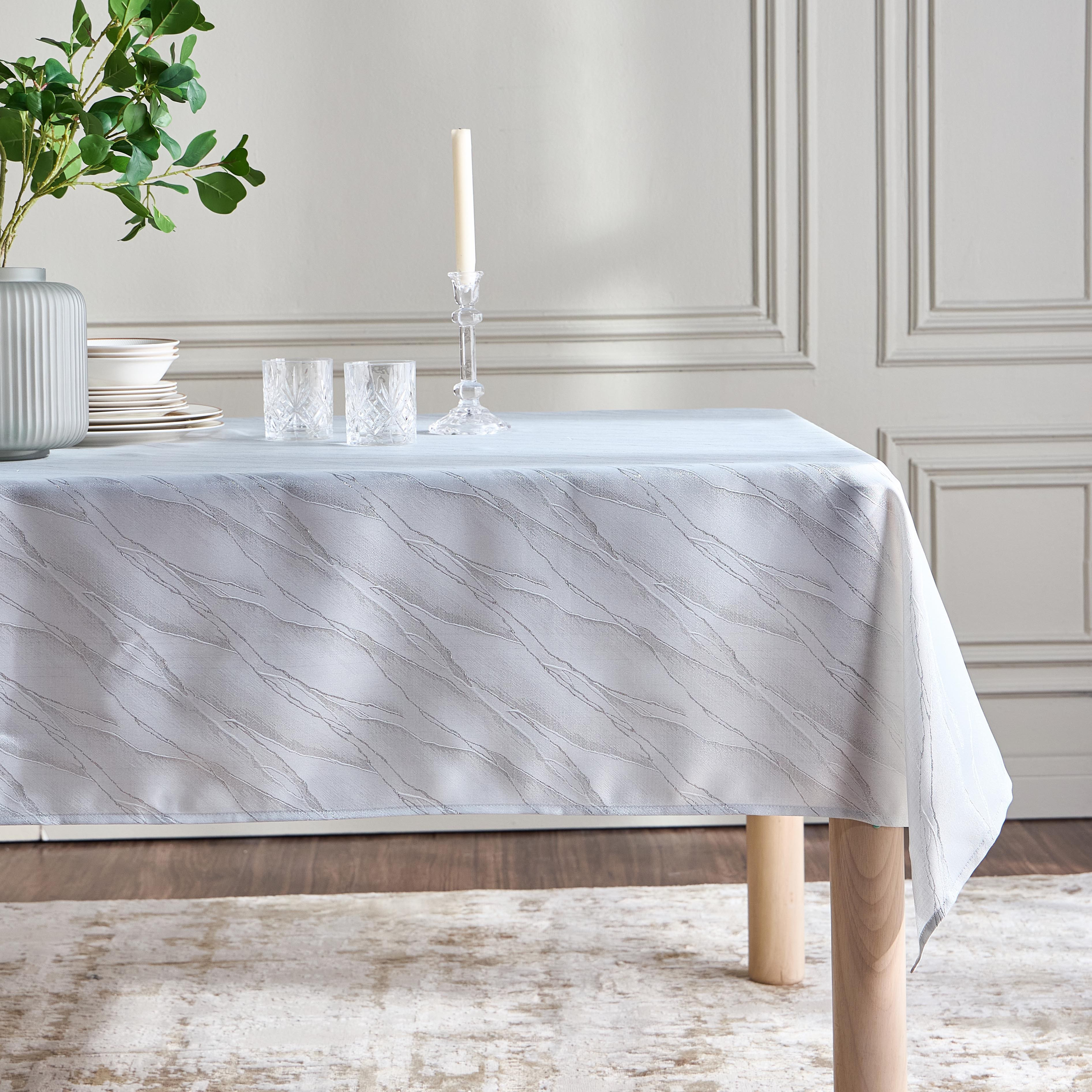 Sparkle Jacquard  Table Cover - 140x160 cm-household-dining-tablelinen-runnersandtablecovers-image-1