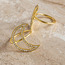 طقم حلقات مناديل 4 قطع بتصميم قمر - 4 سم-household-dining-tablelinen-napkinsandaccessories-image-2