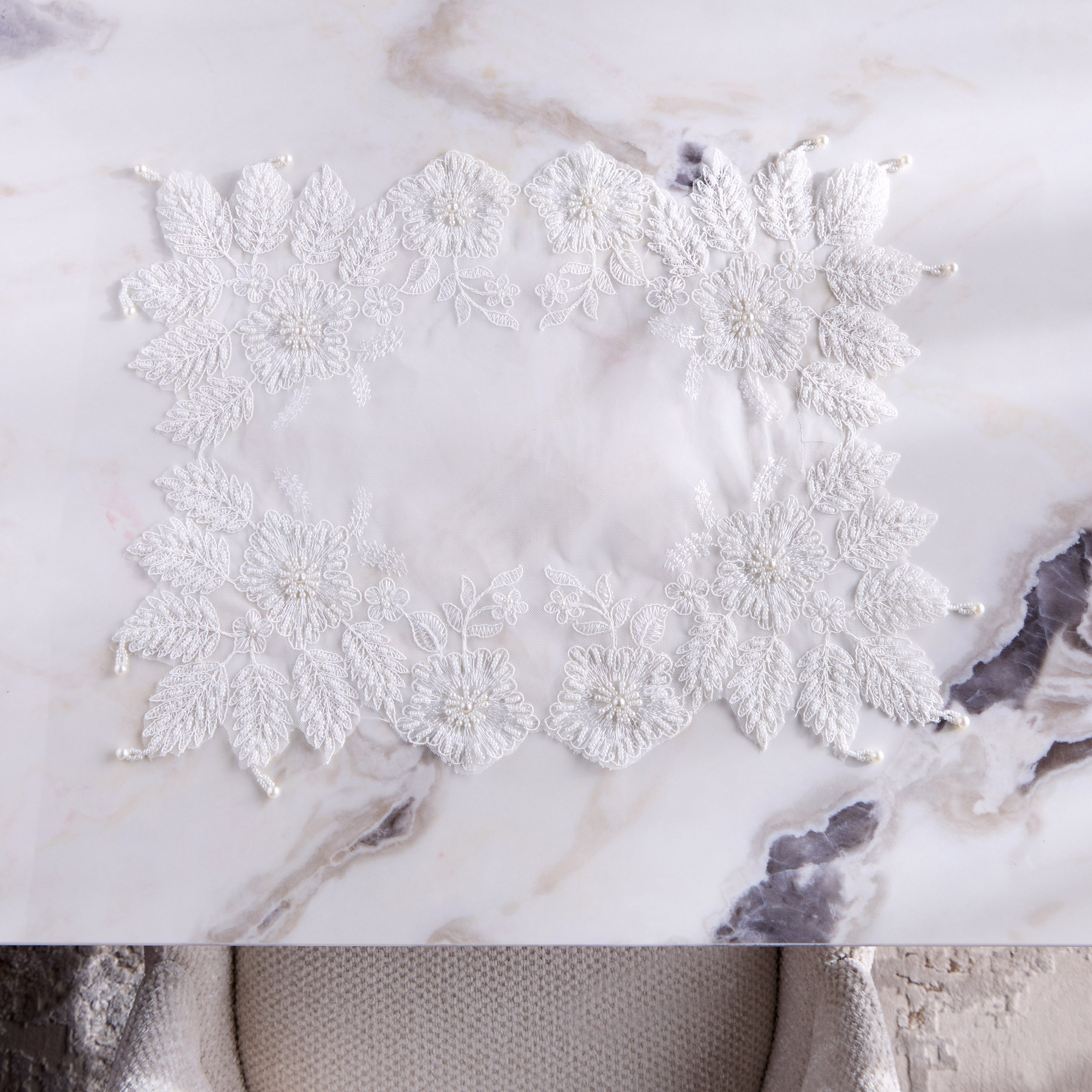 Walima Lace 4-Piece Placemat Set-household-dining-tablelinen-placemats-image-2