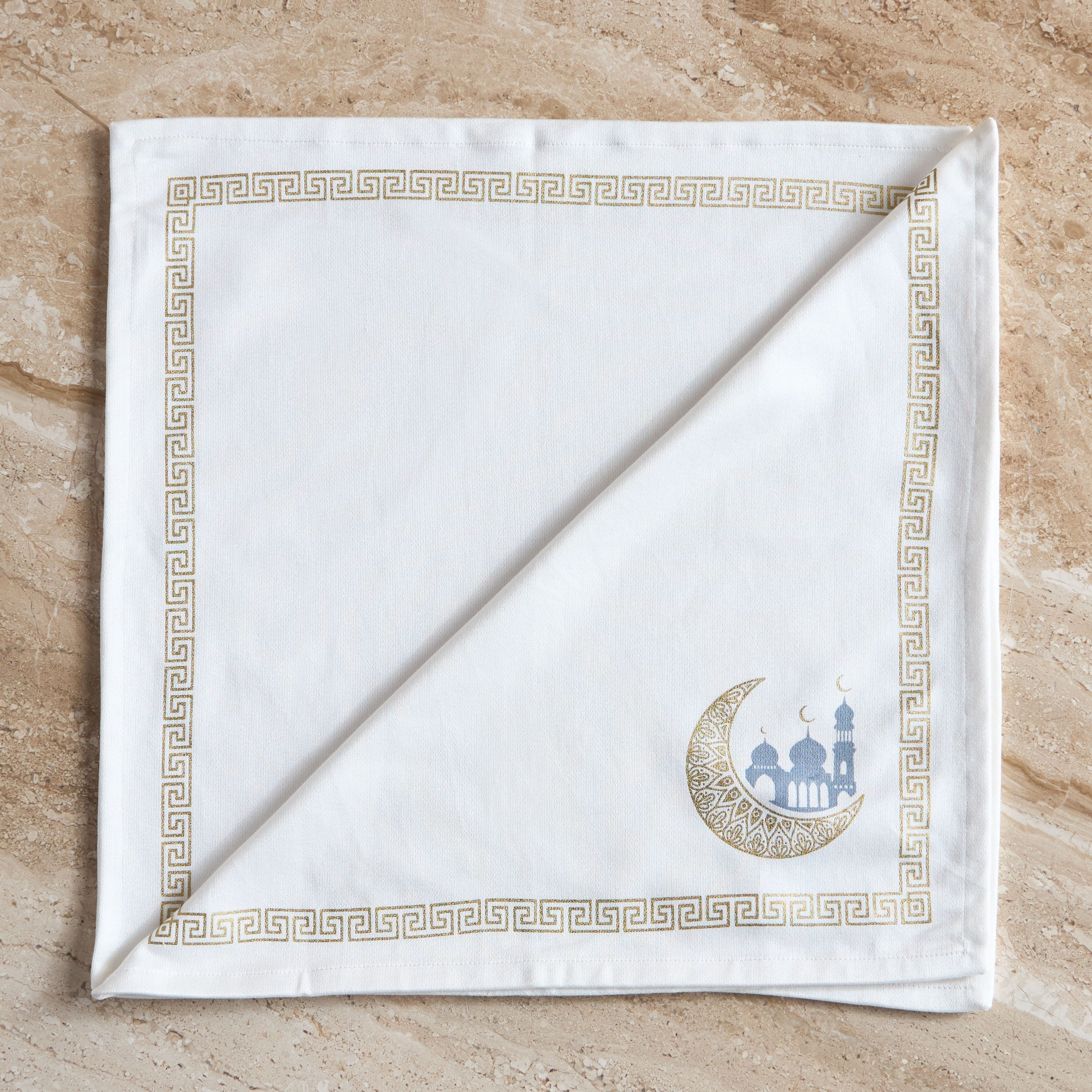 Qamar 4-Piece Napkin Set - 45x45 cm-household-dining-tablelinen-napkinsandaccessories-image-1