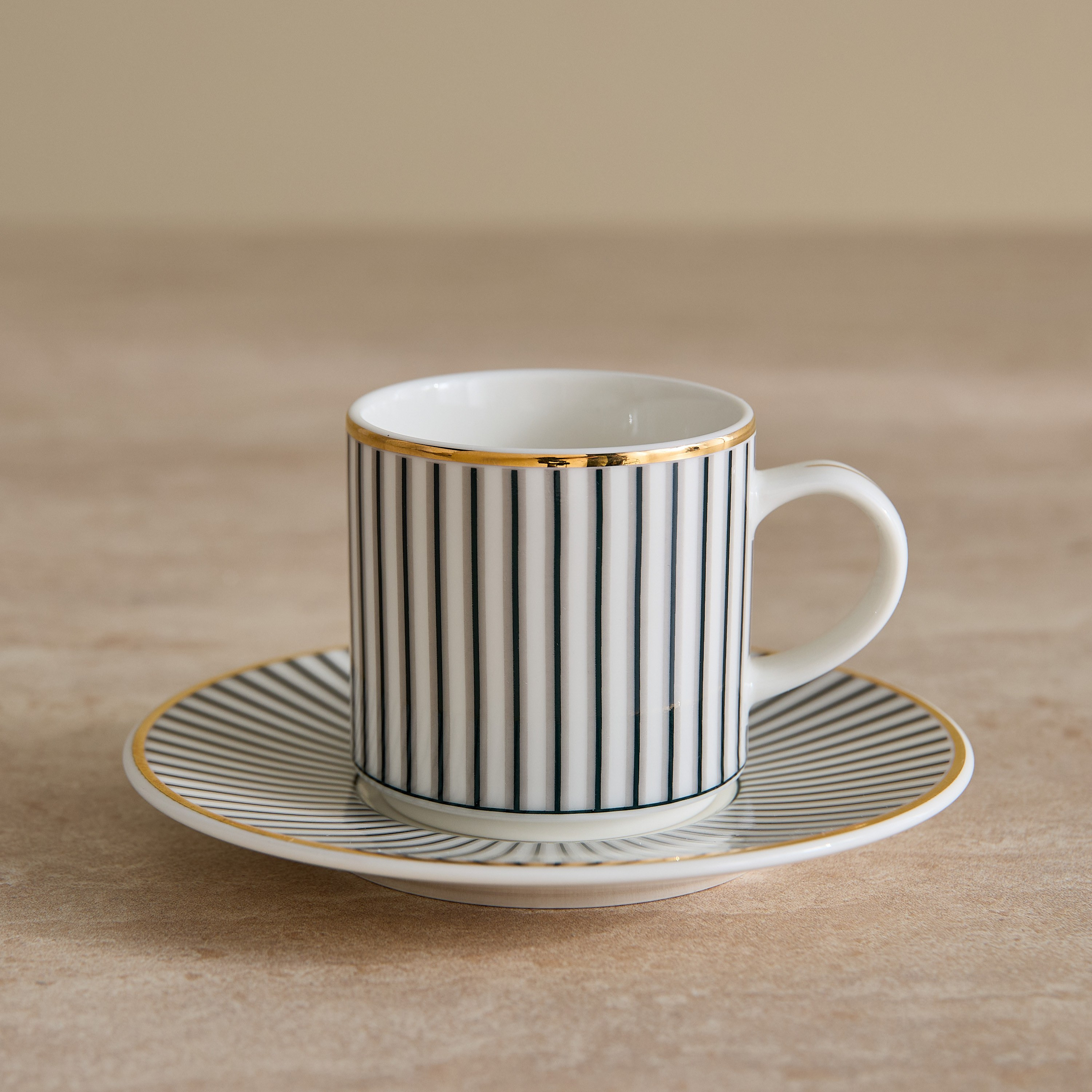 Vintage Porcelain Teacup and Saucer Set - 100 ml-household-dining-dinnerware-dinnerwarecollections-image-1