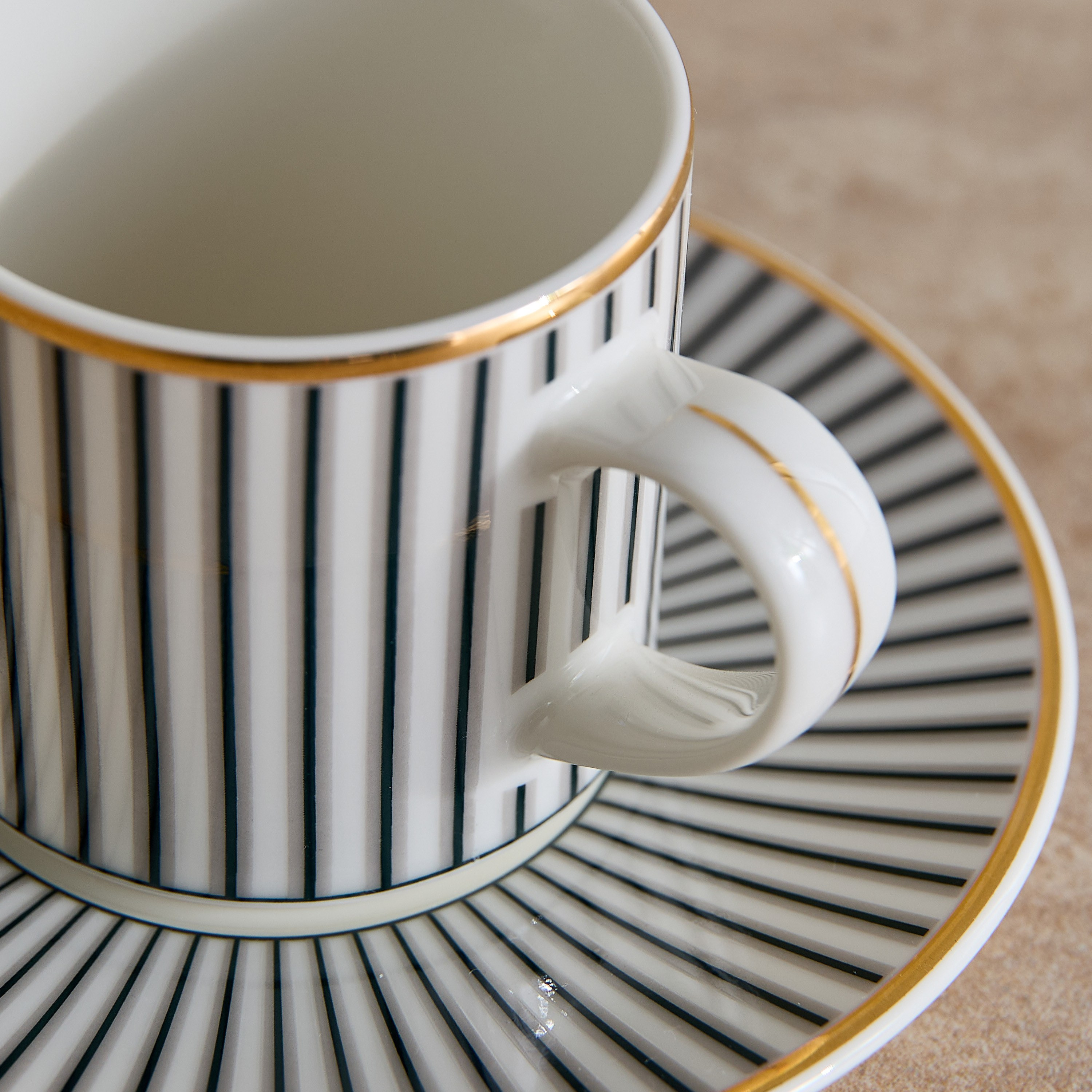 Vintage Porcelain Teacup and Saucer Set - 100 ml-household-dining-dinnerware-dinnerwarecollections-image-2