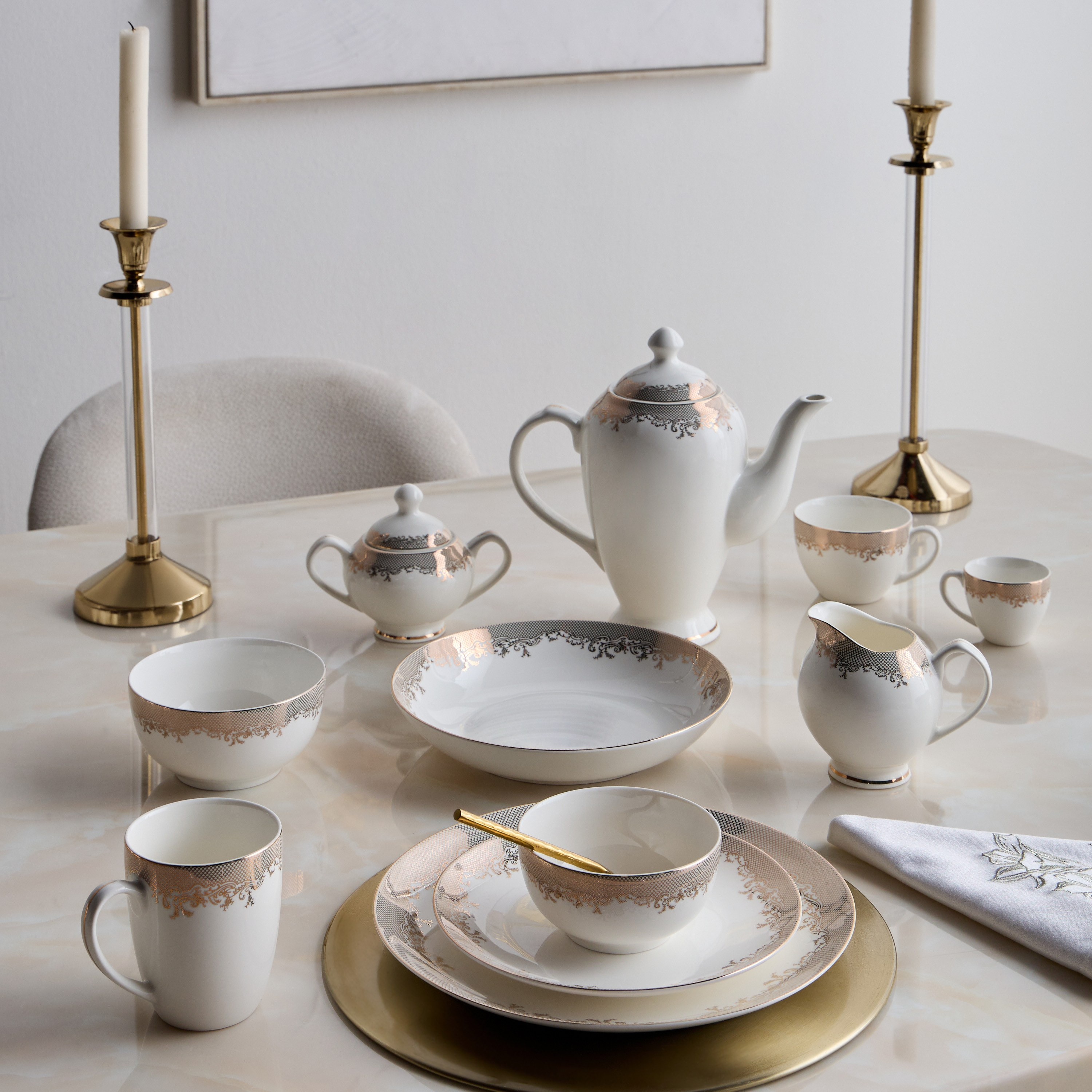 Malika Porcelain Cereal Bowl - 12 cm-household-dining-dinnerware-bowls-image-3