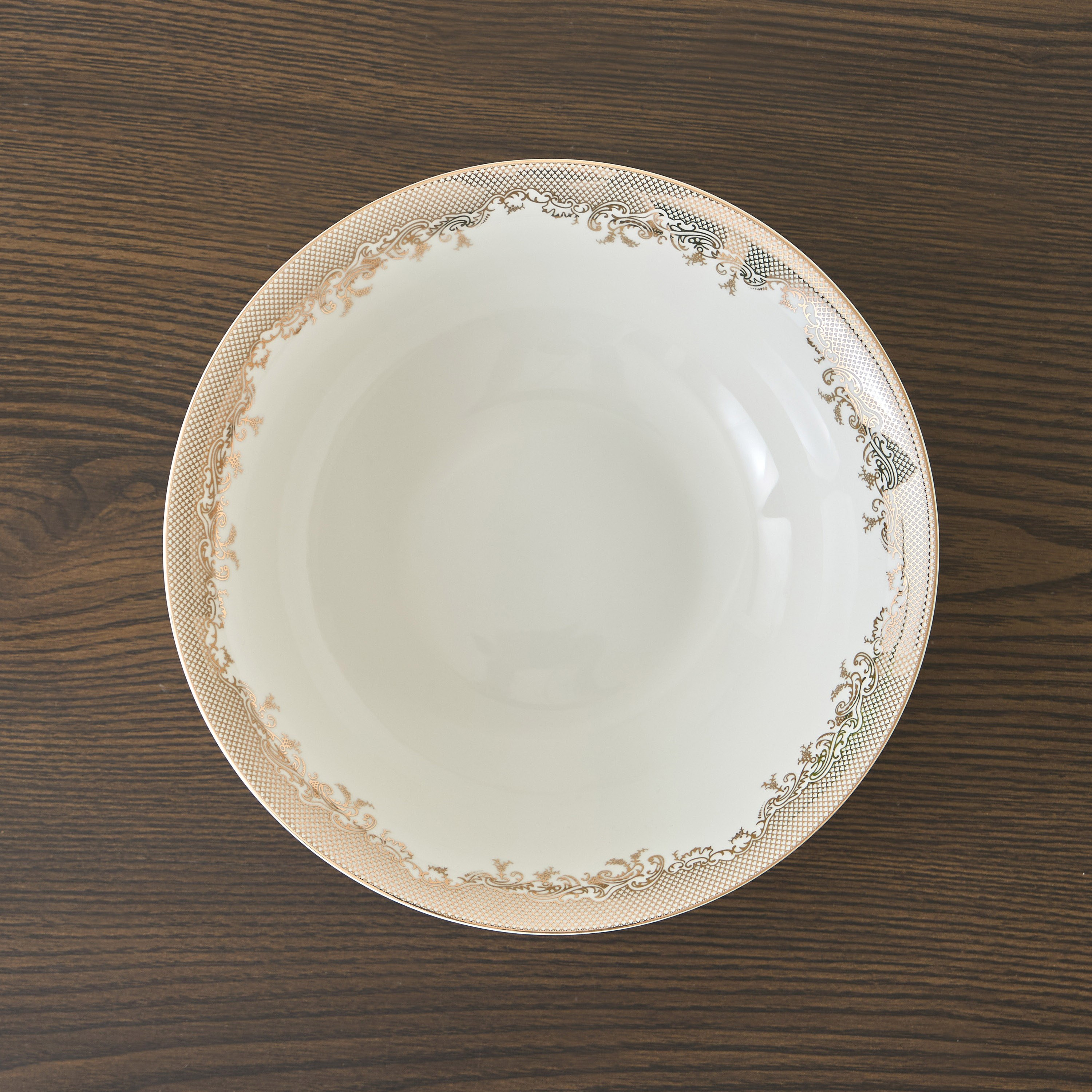 Malika Porcelain Serve Bowl - 22 cm-household-dining-dinnerware-dinnerwarecollections-image-2