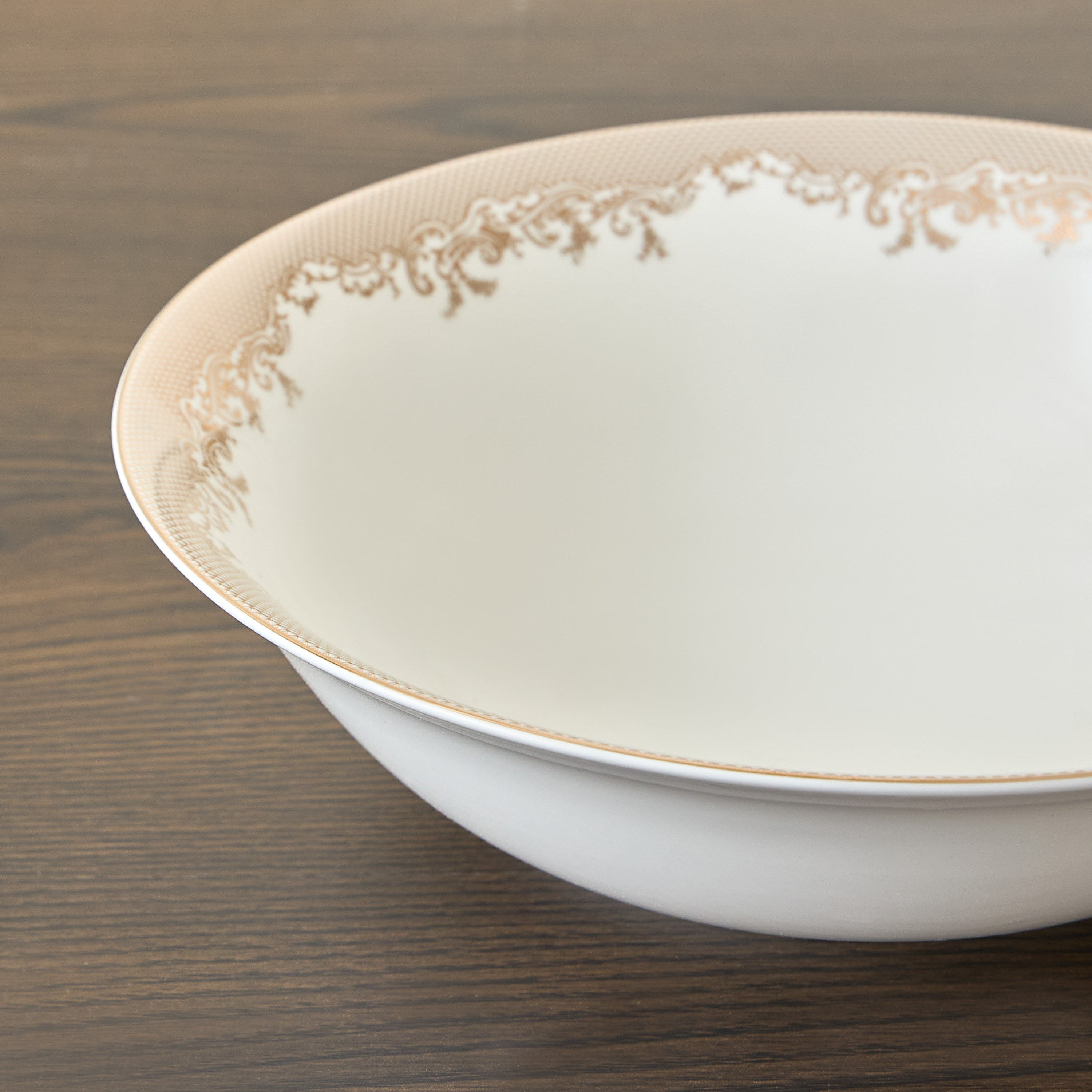 Malika Porcelain Serve Bowl - 22 cm-household-dining-dinnerware-dinnerwarecollections-image-3