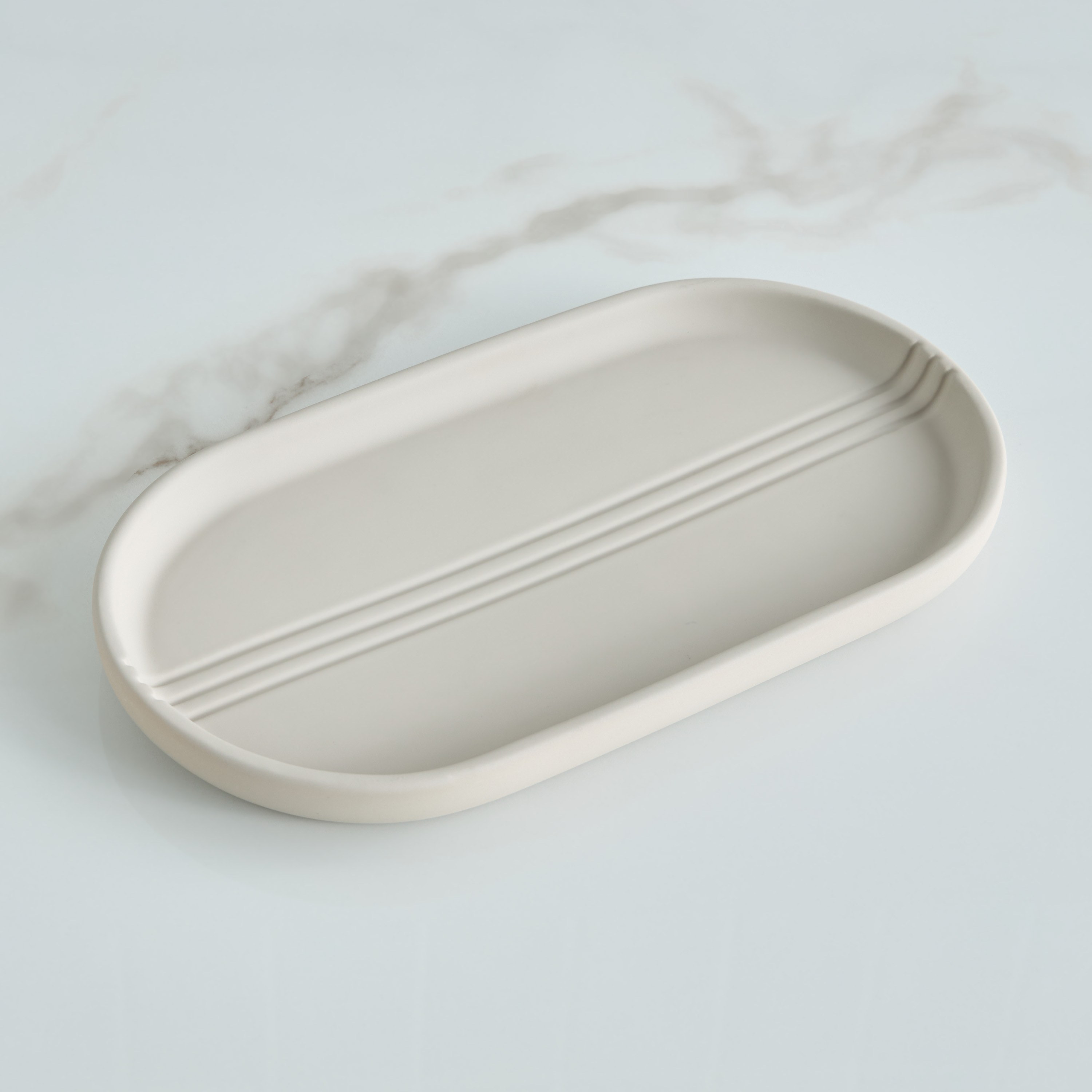 Lea Stoneware Towel Tray-household-bathandlaundry-bathaccessories-toweltraysandplatforms-image-1
