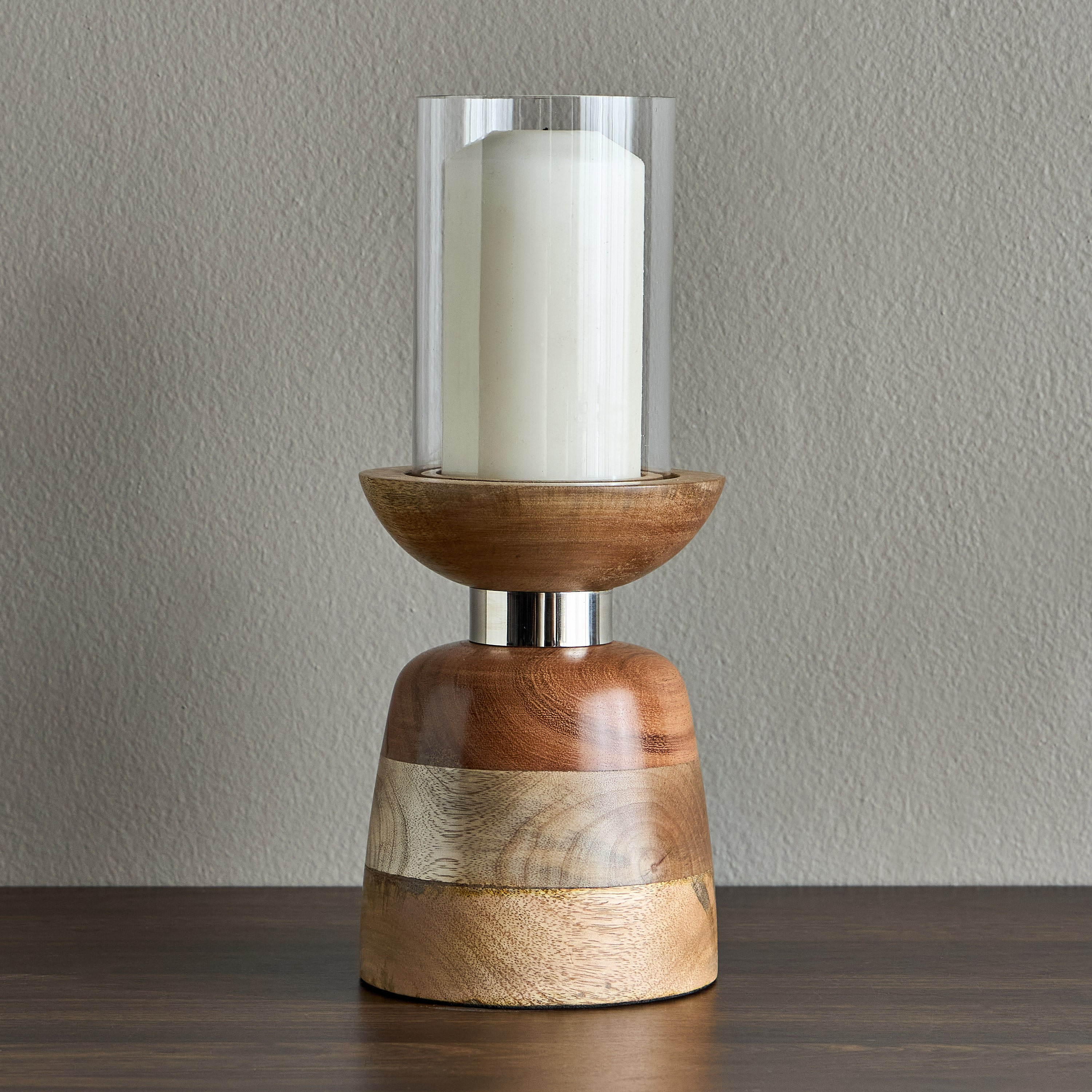 Hudson Pillar Candleholder-household-decor-candleholdersandlanterns-image-1