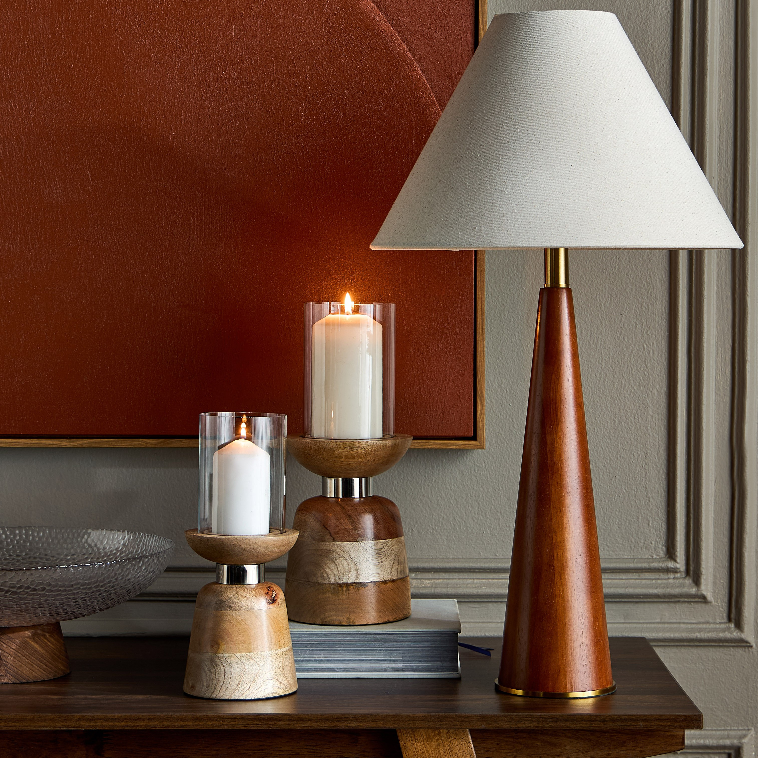 Hudson Pillar Candleholder-household-decor-candleholdersandlanterns-image-4