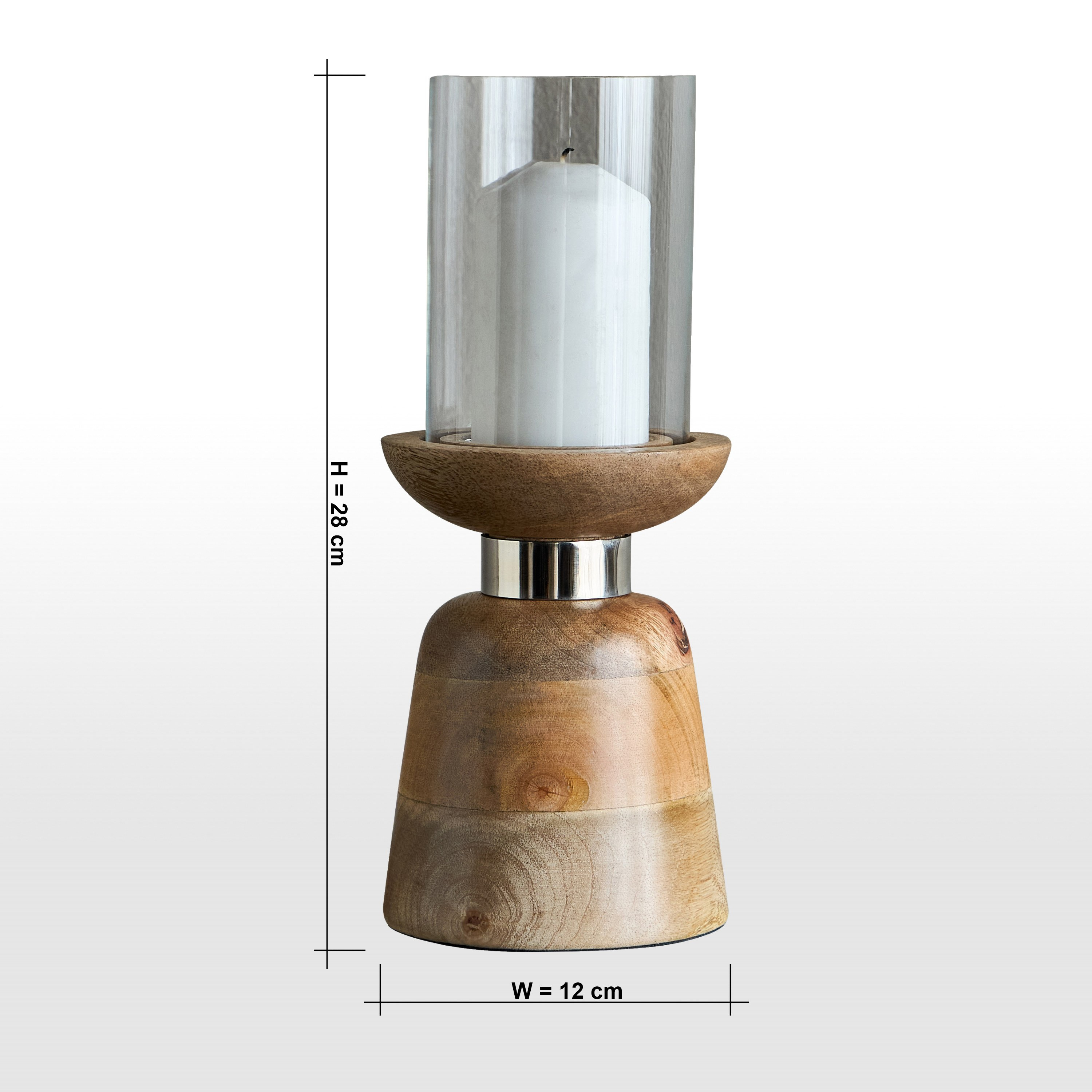 Hudson Pillar Candleholder-household-decor-candleholdersandlanterns-image-5
