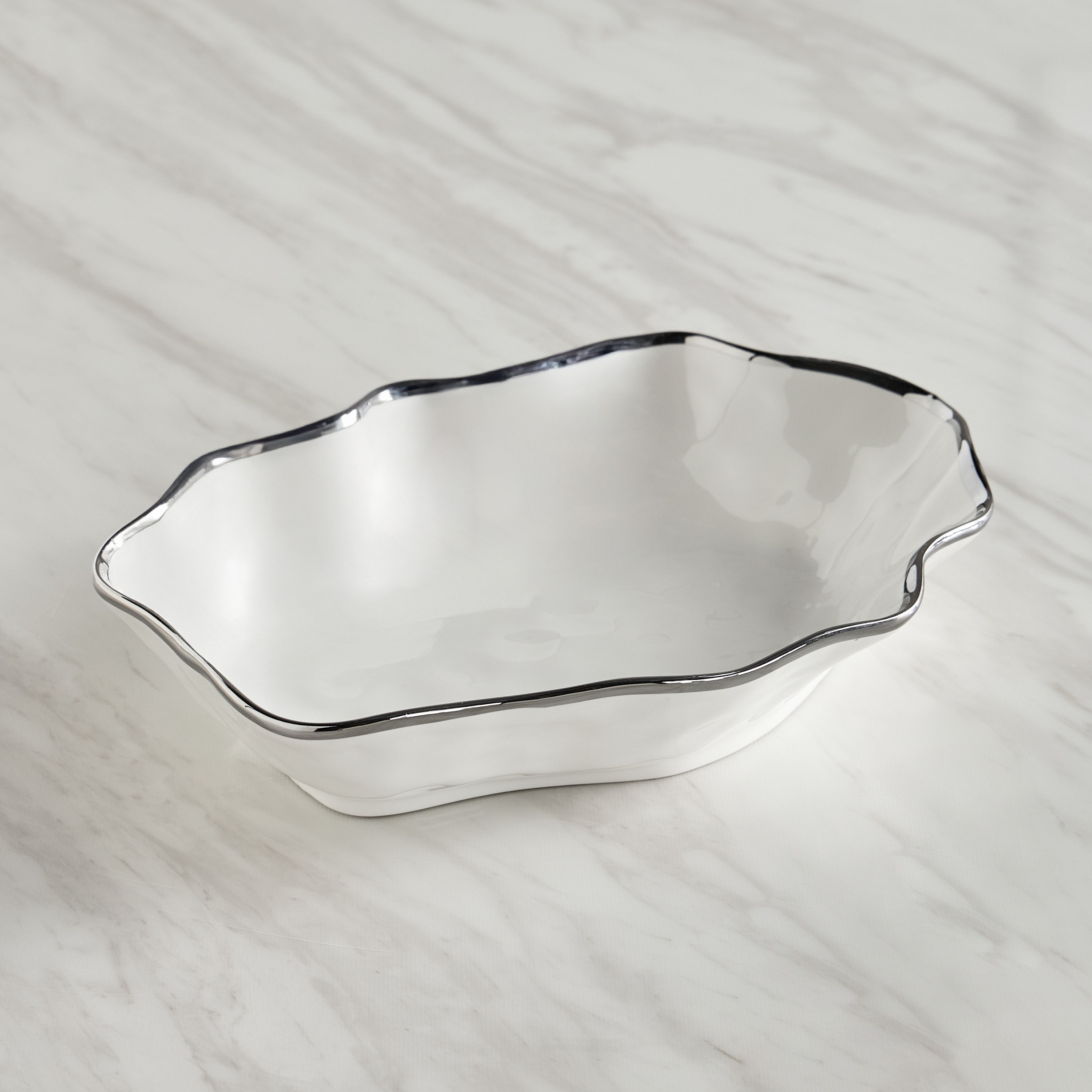 Nouf Porcelain Decorative Bowl - 23x30 cm-household-decor-vasesandbowls-image-1