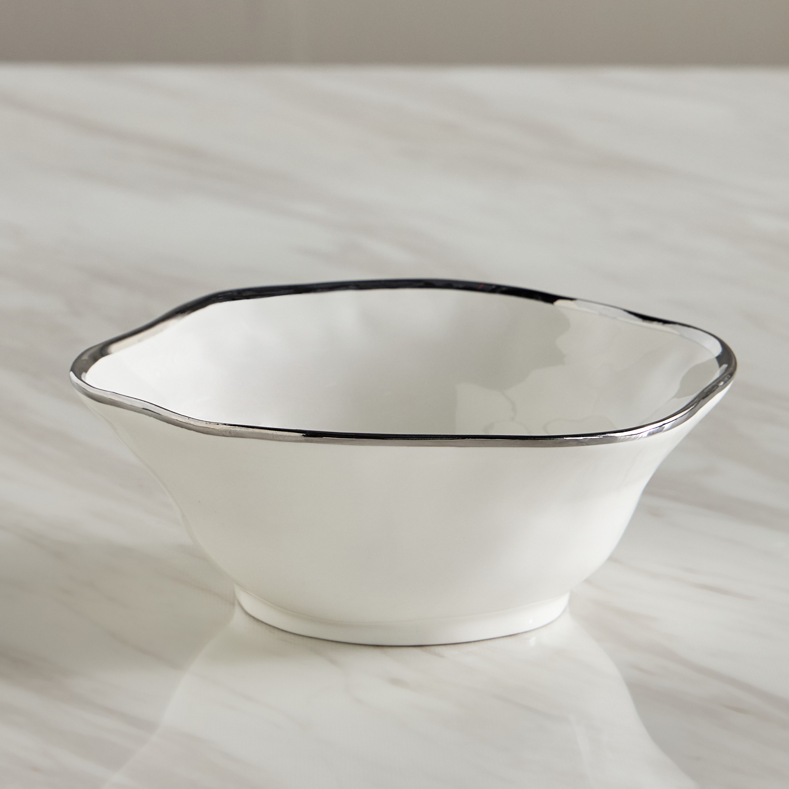 Nouf Porcelain Decorative Bowl - 22x22 cm-household-decor-vasesandbowls-image-1