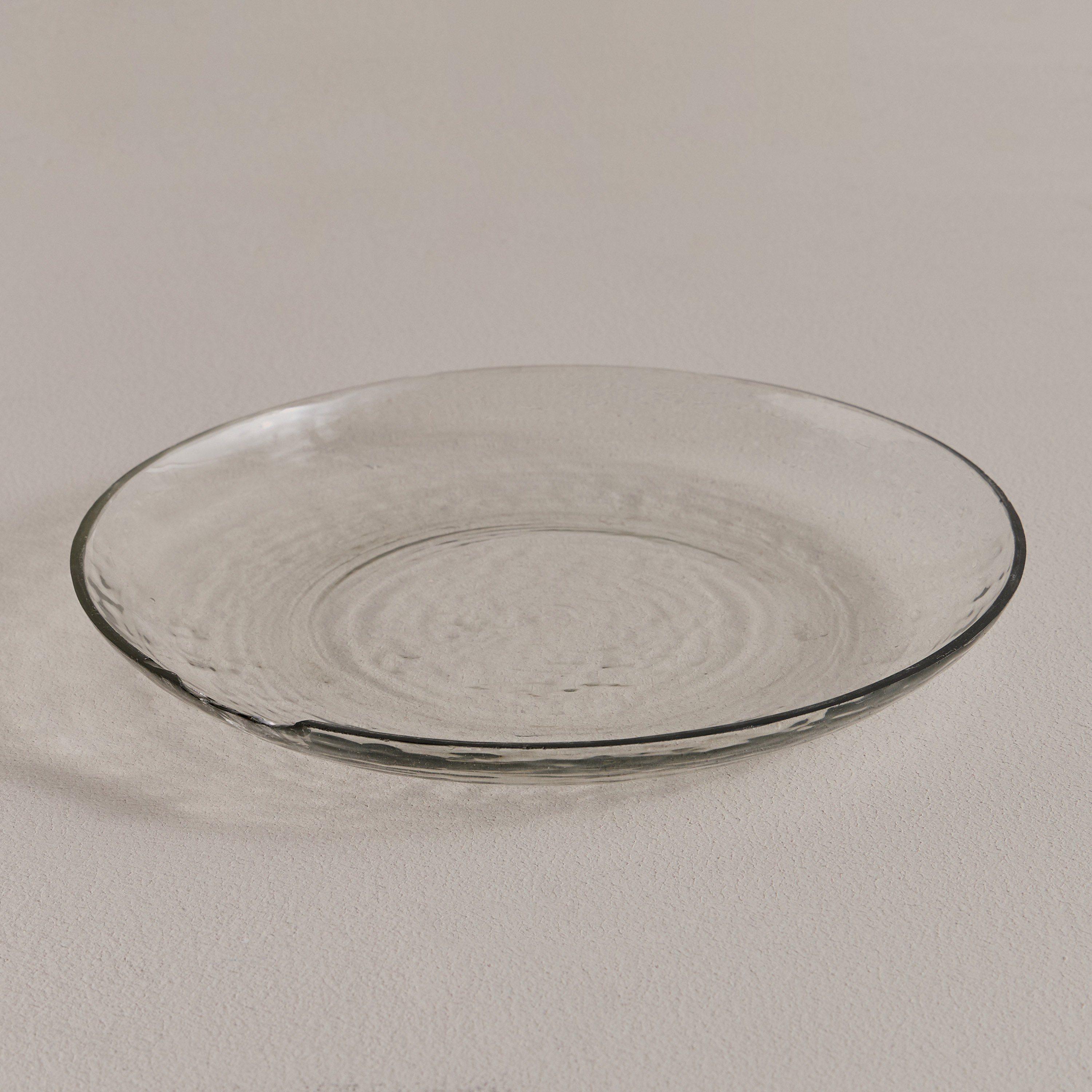 Fern Hammered Glass Decorative Platter - 28x43 cm-household-decor-boxesandtrays-image-1