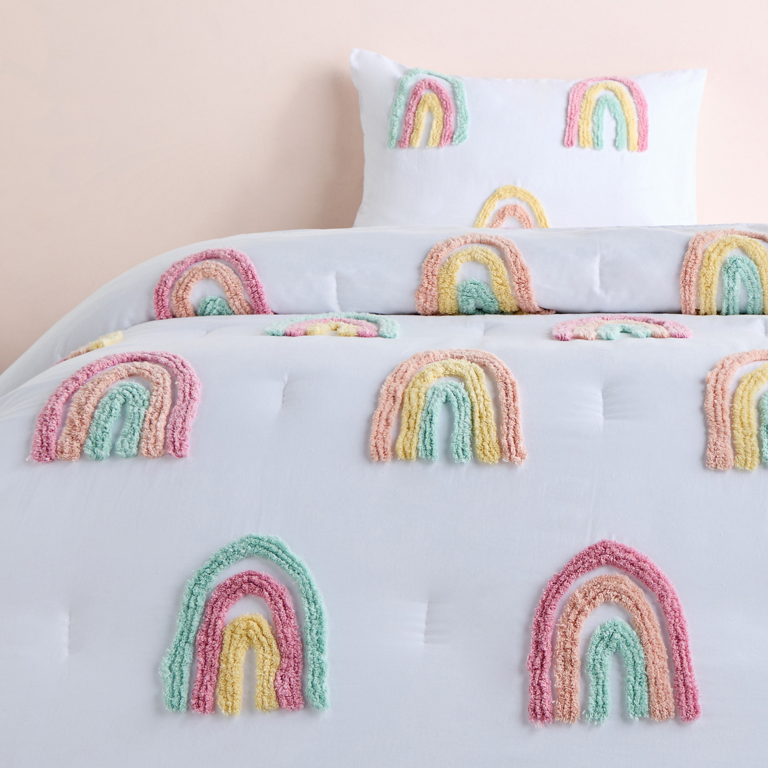 Rona Spectrum Cotton 2-Piece Full Comforter Set - 160x220 cm-kids-beddingandwindows-bedding-comforters-image-4
