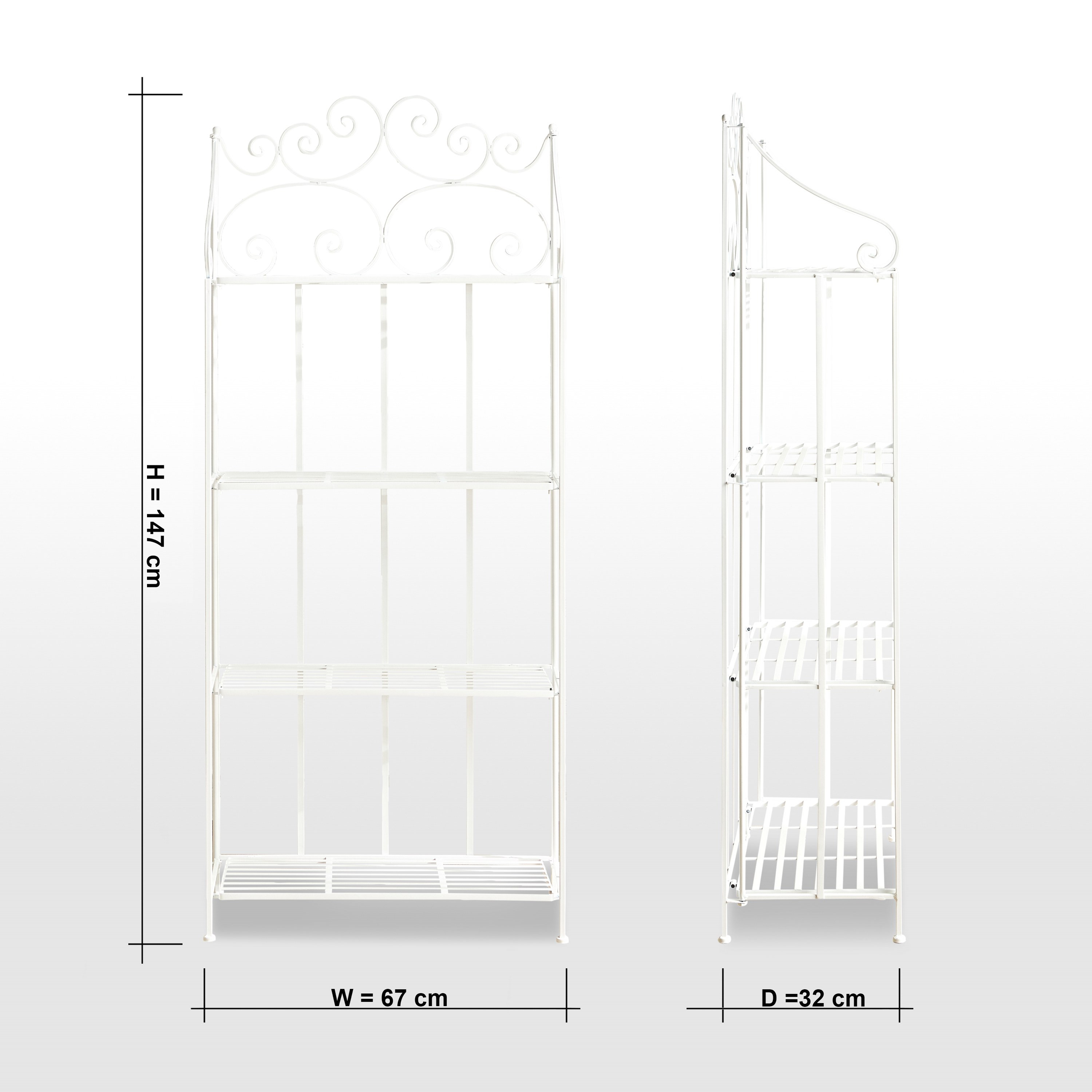 Sequia Metal 3-Tier Planter Stand - 147 cm-household-gardenandoutdoor-trellisandstands-plantstands-image-8