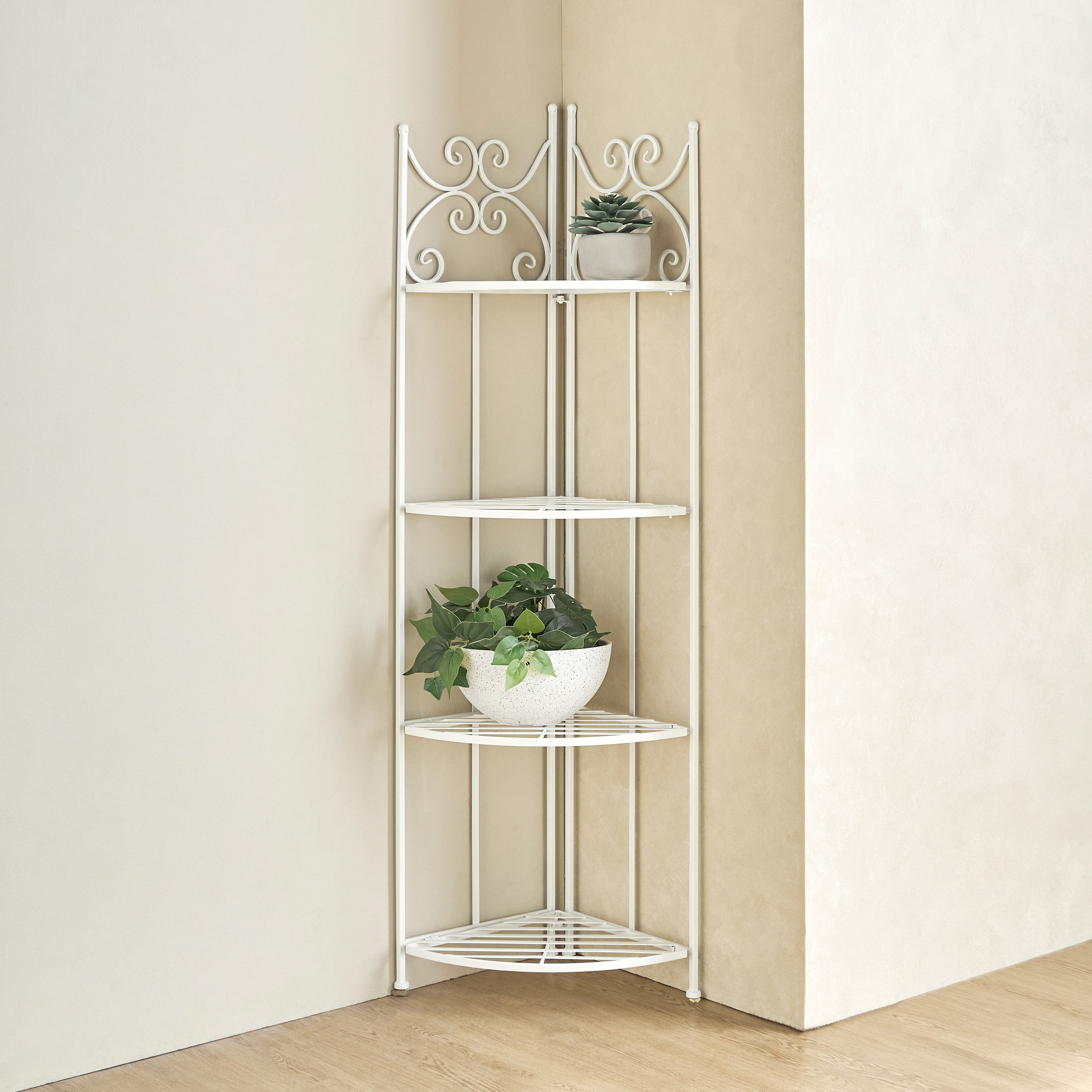 Sequia 4-Tier Metal Planter Stand - 135 cm-household-gardenandoutdoor-trellisandstands-plantstands-image-1