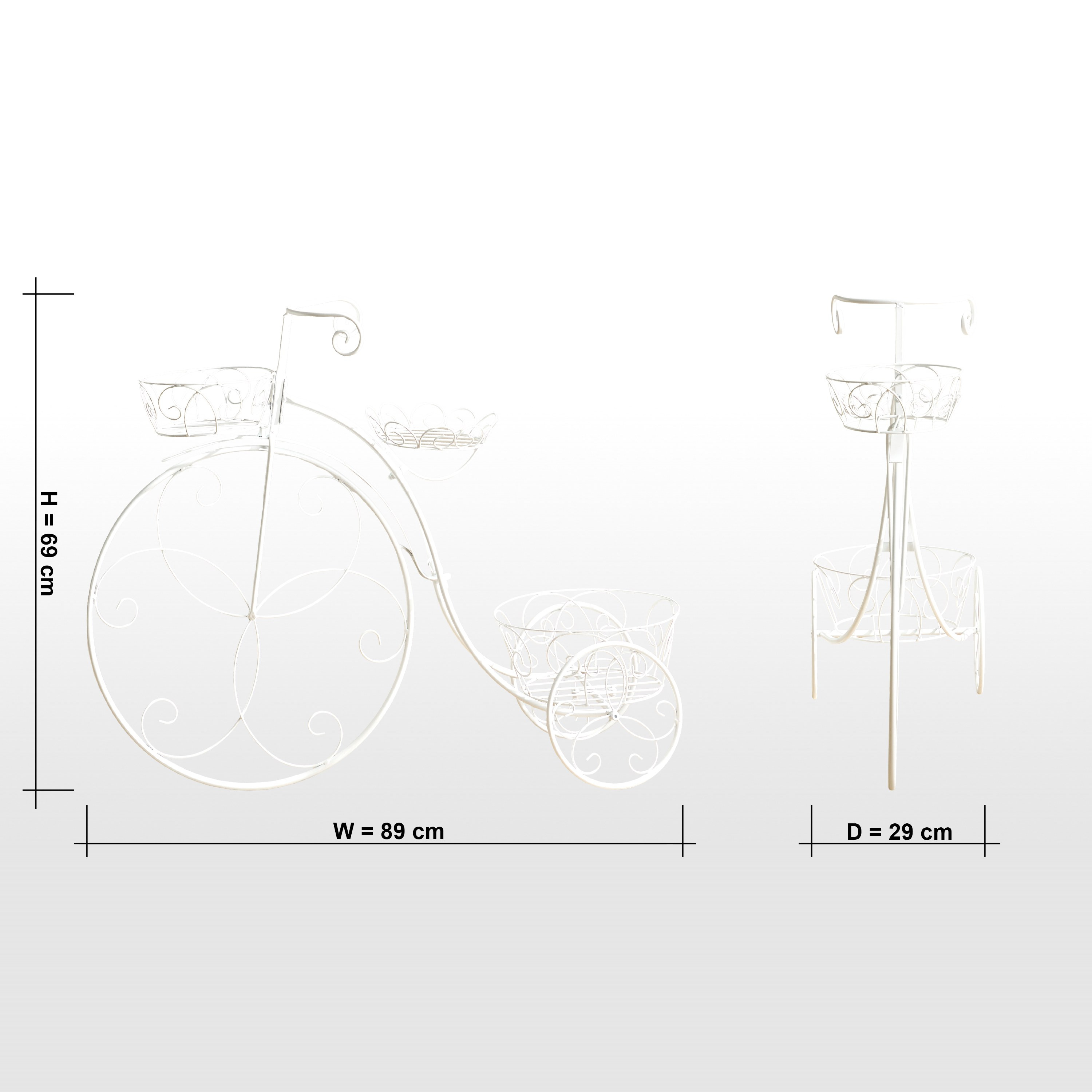 Sequia Bicycle Planter Stand - 69 cm-household-gardenandoutdoor-trellisandstands-plantstands-image-6