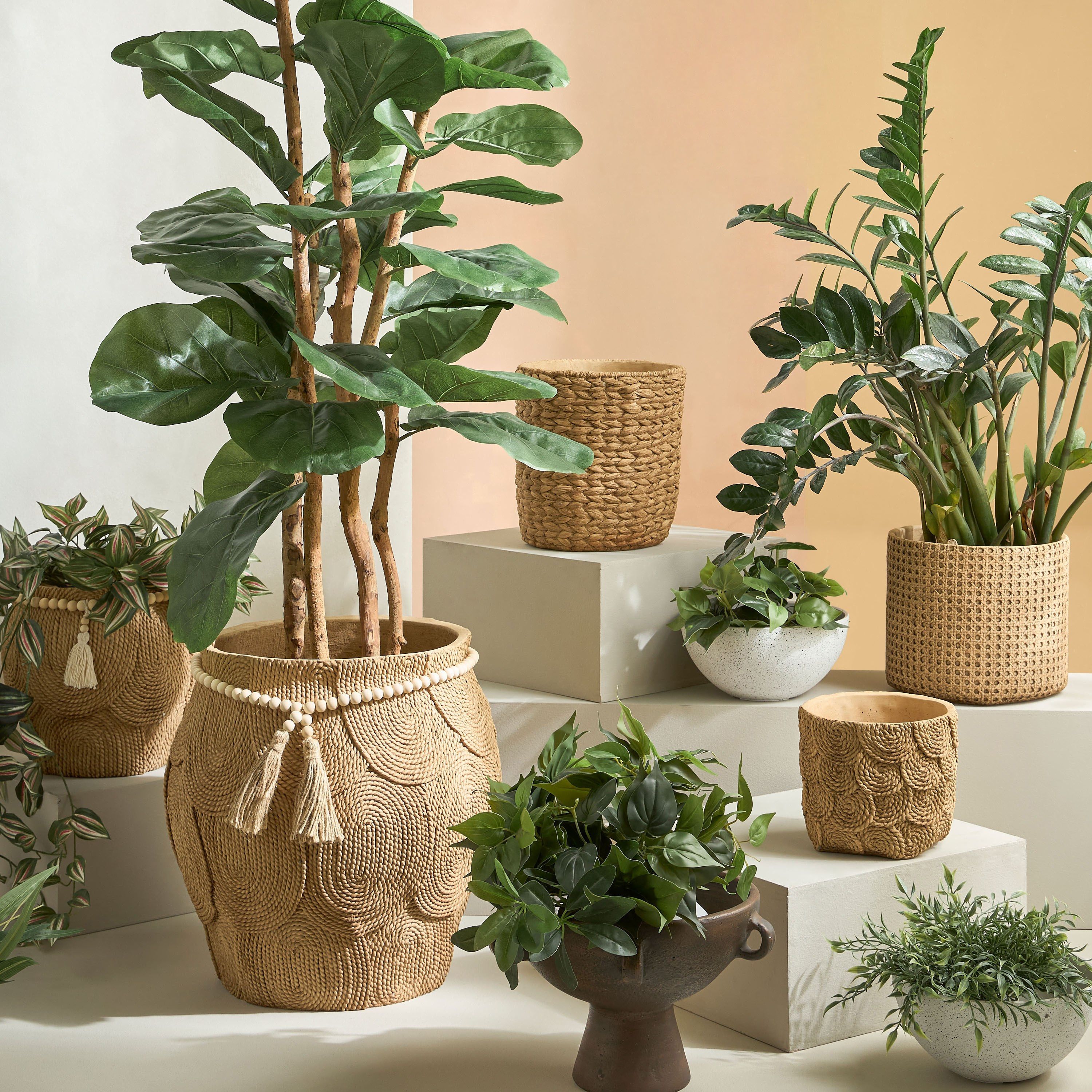 Calcify Braided Planter - 27 cm-household-gardenandoutdoor-potsandplanters-planters-image-4