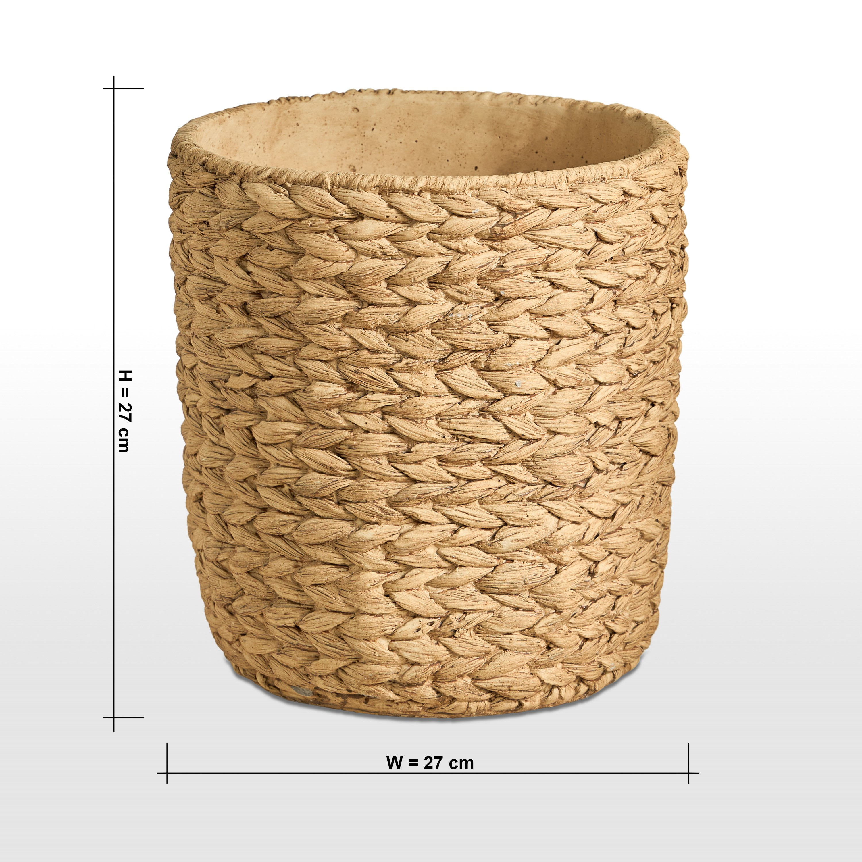 Calcify Braided Planter - 27 cm-household-gardenandoutdoor-potsandplanters-planters-image-5