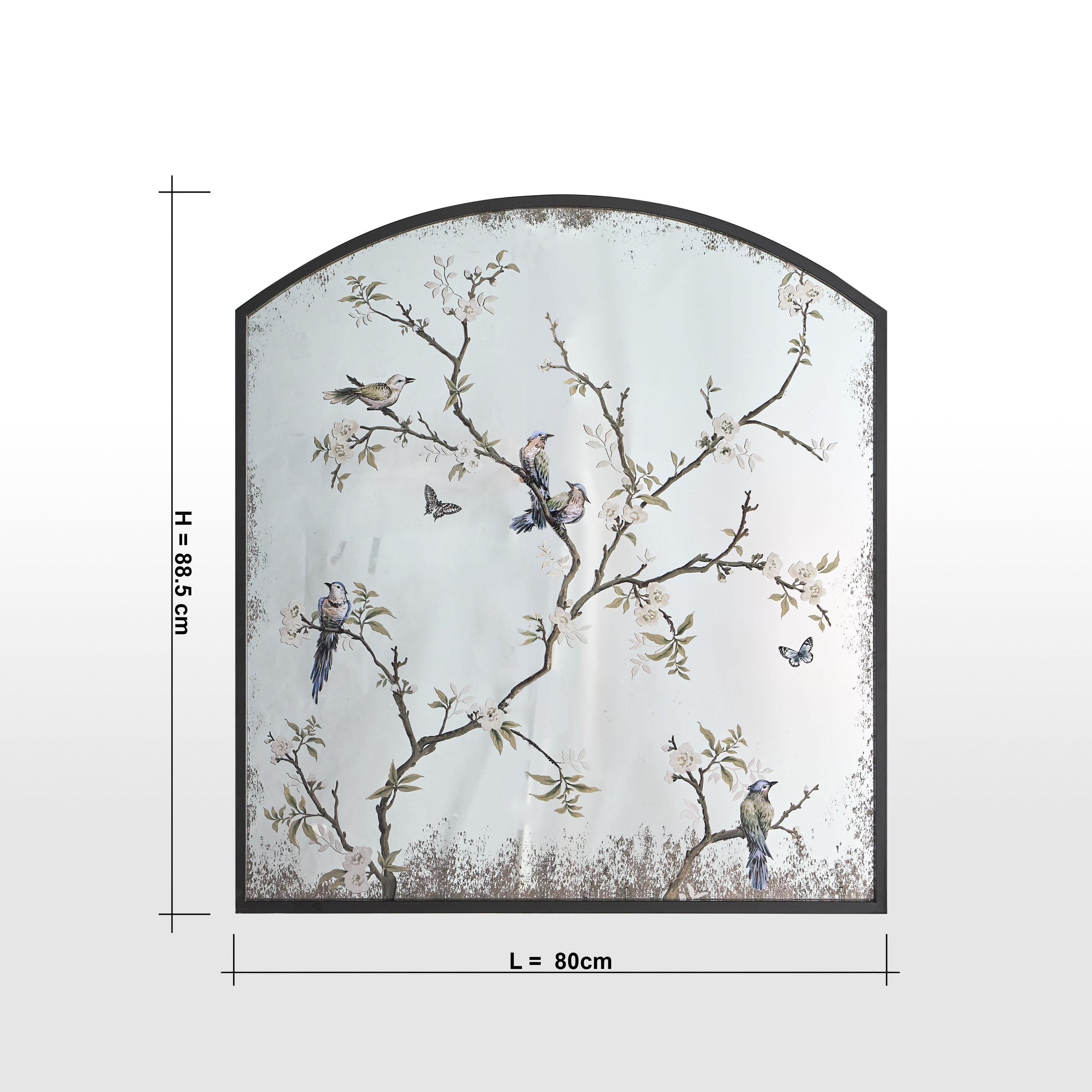 Risto Mirrored Wall Decor - 80x89 cm-household-walldecorandmirrors-wallart-image-4