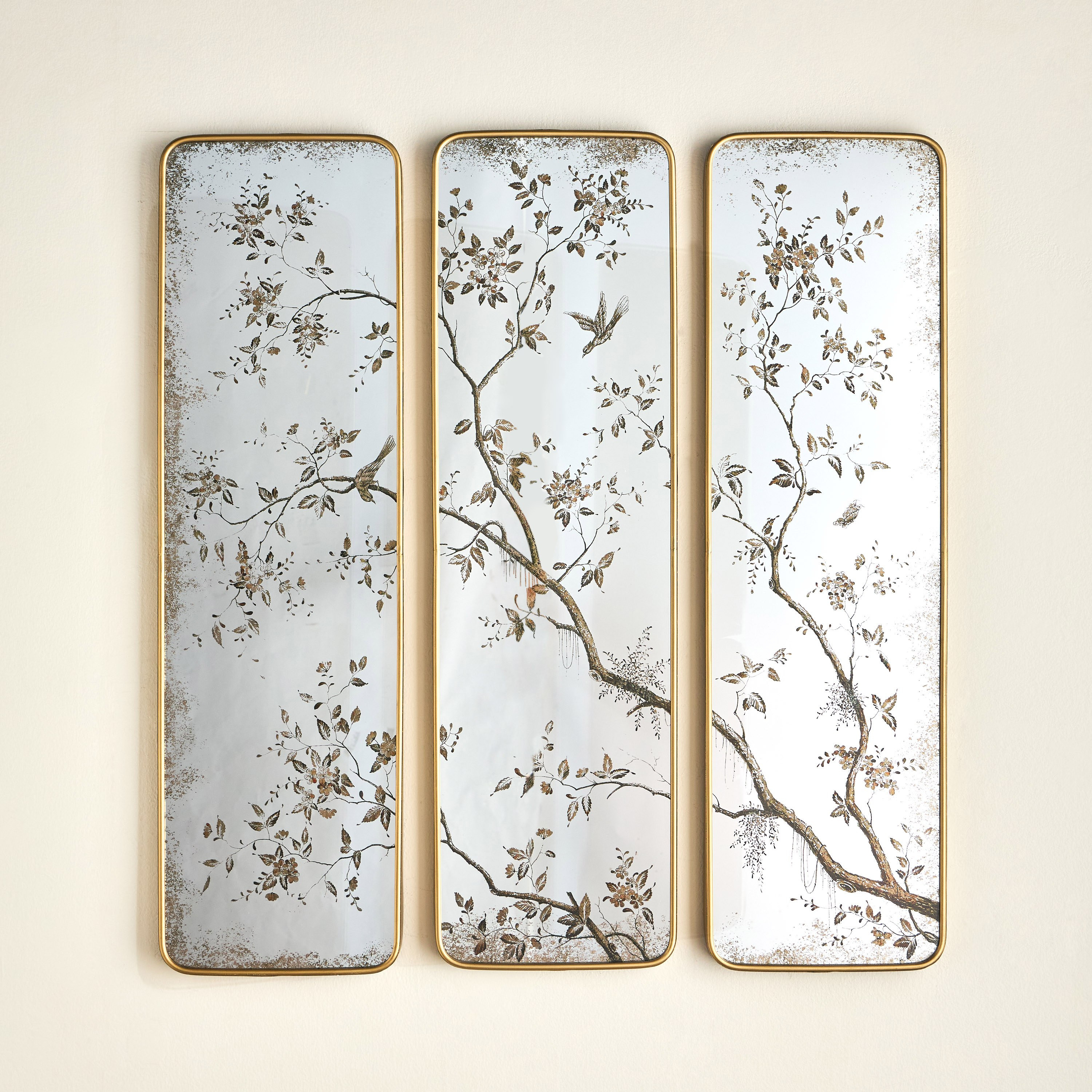 Rina 3-Piece Mirrored Wall Panel Set - 31x107 cm-household-walldecorandmirrors-wallart-image-2