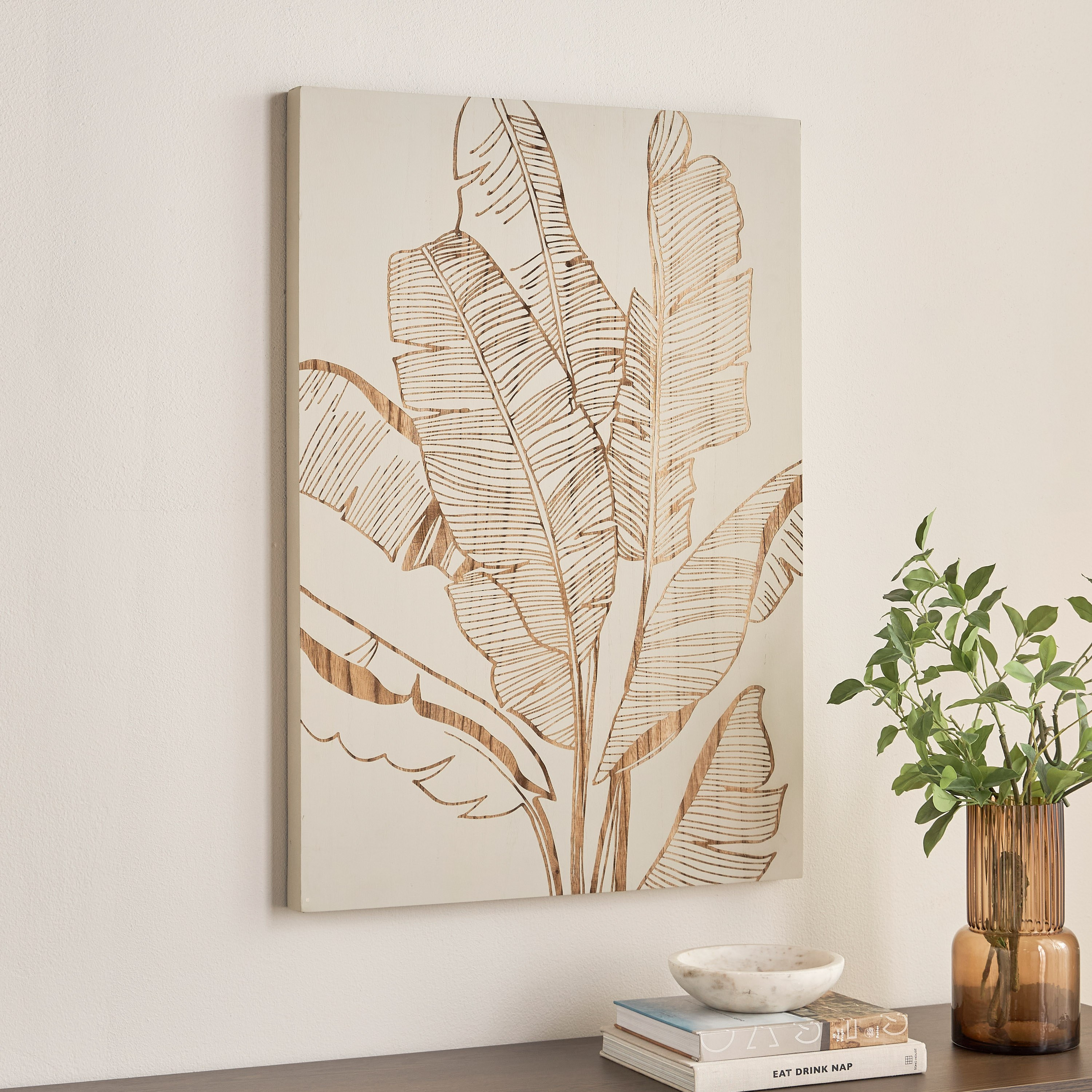 Pyrene Etched Wood Unframed Paulownia Wall Art - 94x66 cm-household-walldecorandmirrors-wallart-image-3