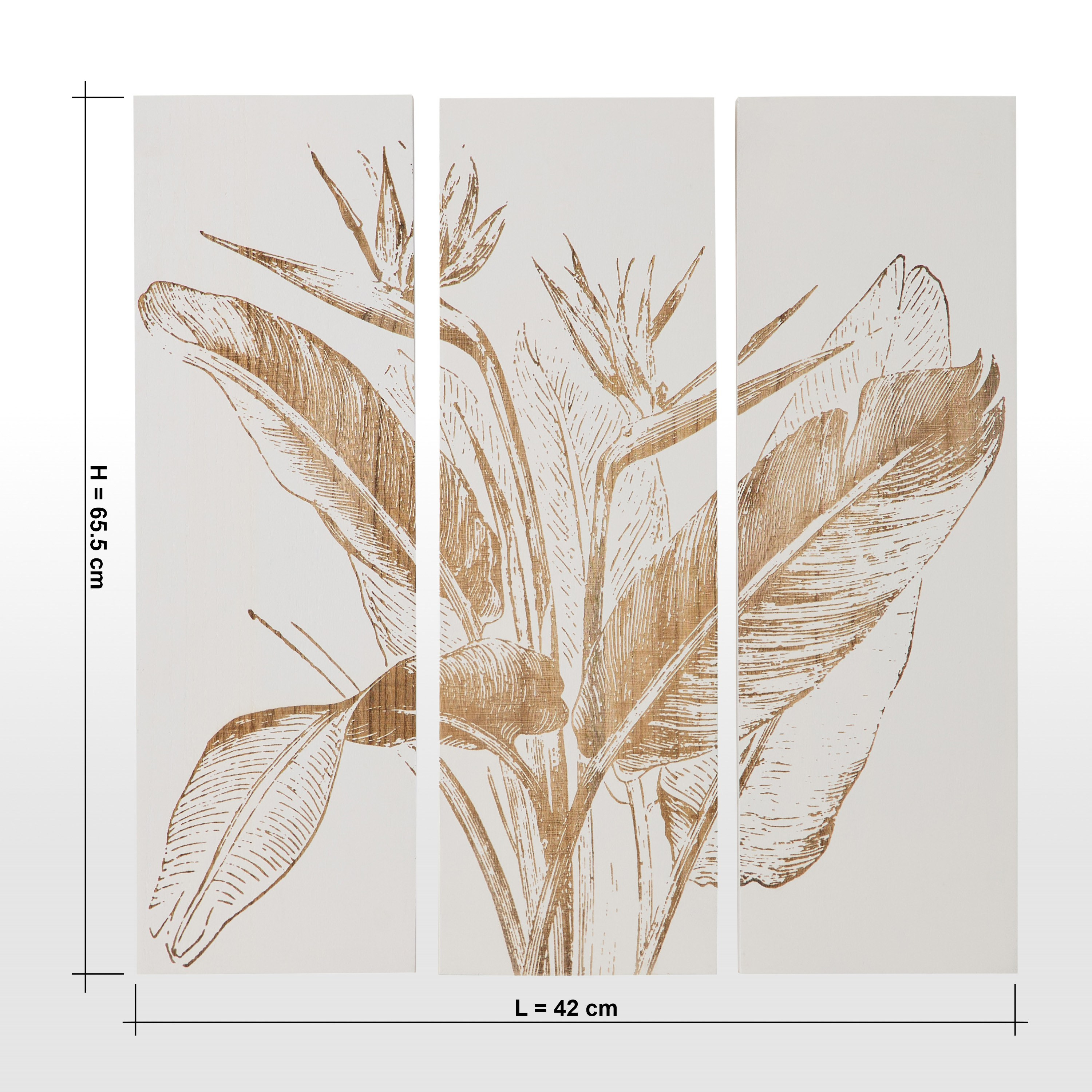 طقم زينة حائط خشب غير مؤطرة بحفر 3 قطع - ثاي - 42x62 سم-household-walldecorandmirrors-wallart-image-4