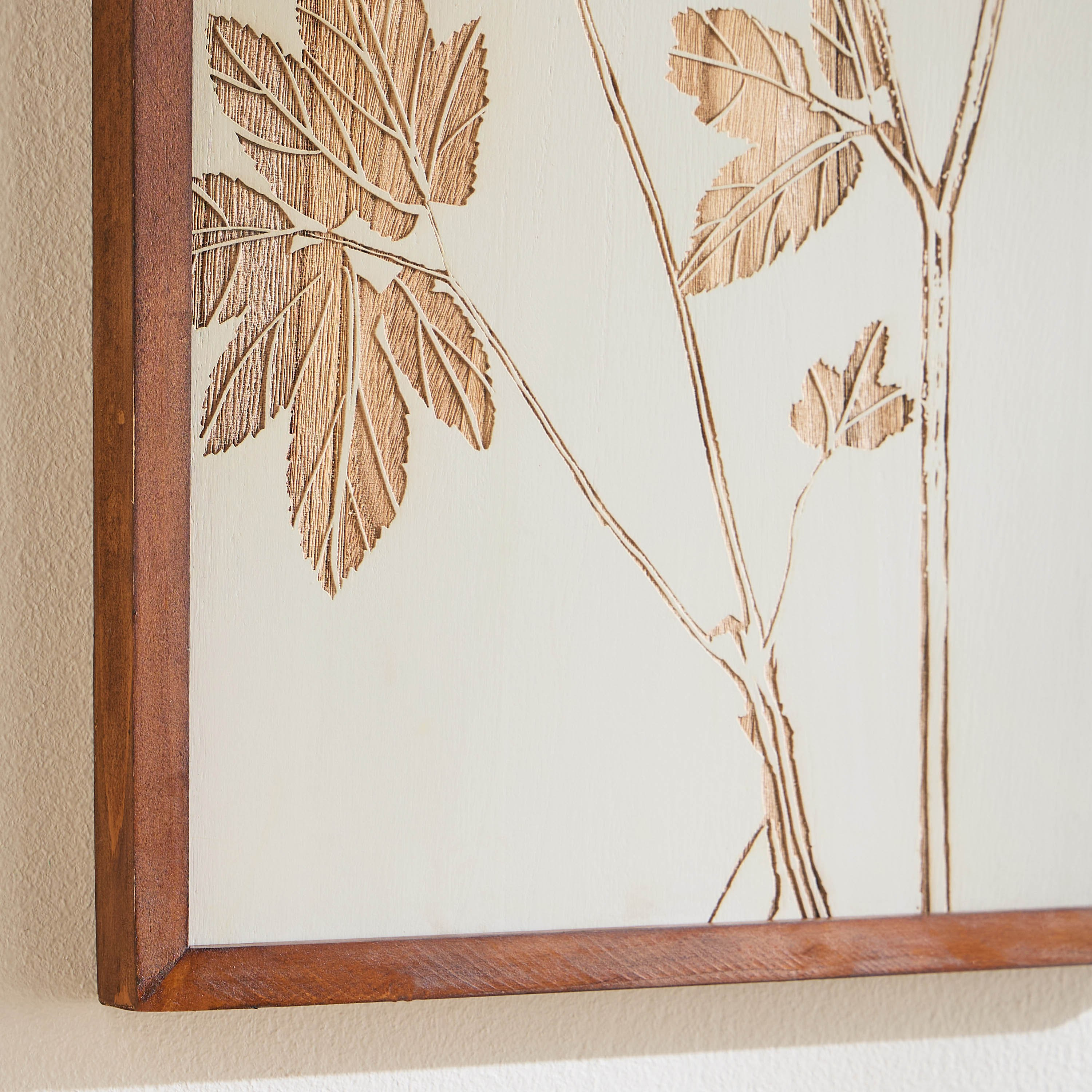 Olena Etched Wood Framed Paulownia Wall Art - 43x78 cm-household-walldecorandmirrors-wallart-image-2