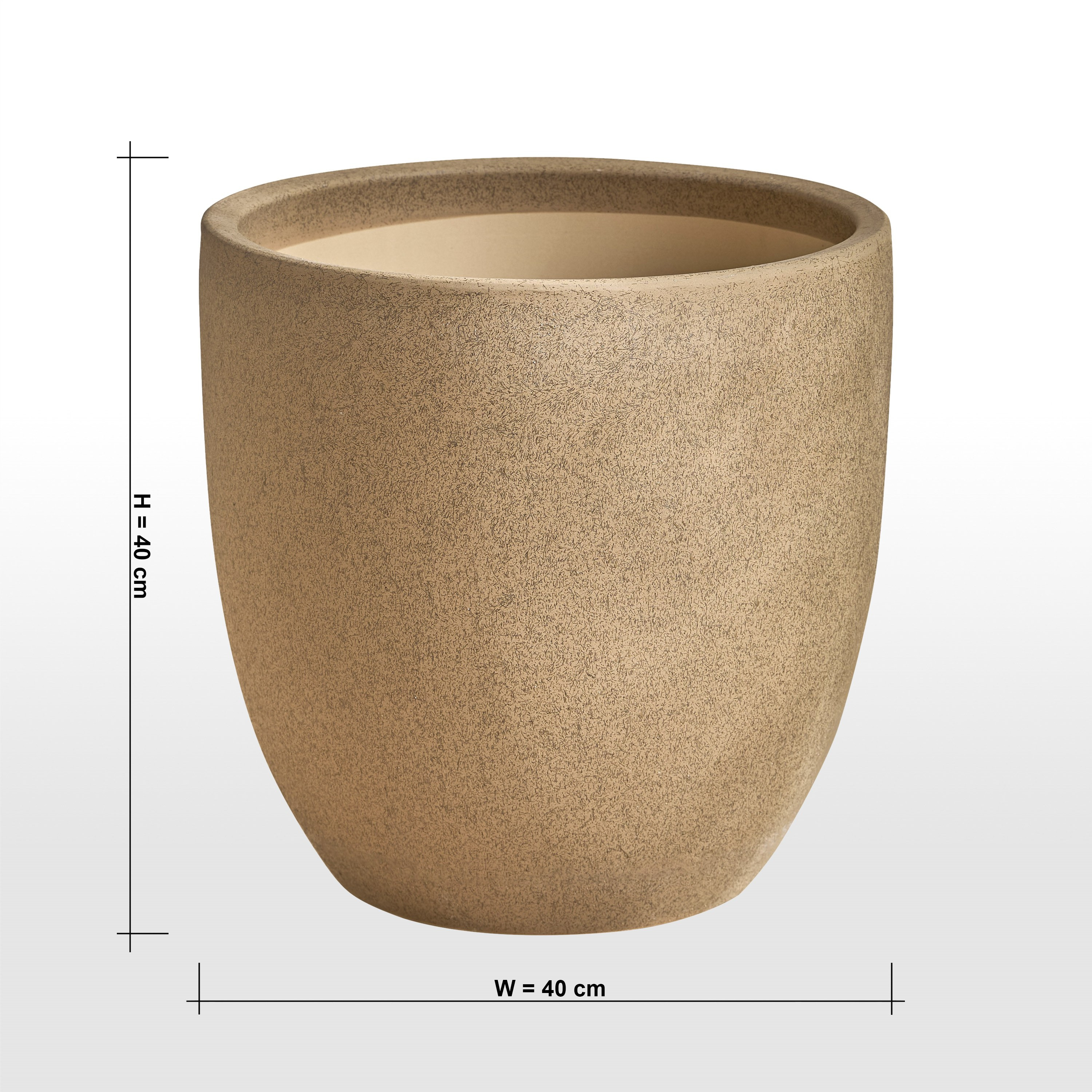Themis Speckled Ceramic Planter - 40 cm-household-gardenandoutdoor-potsandplanters-planters-image-5