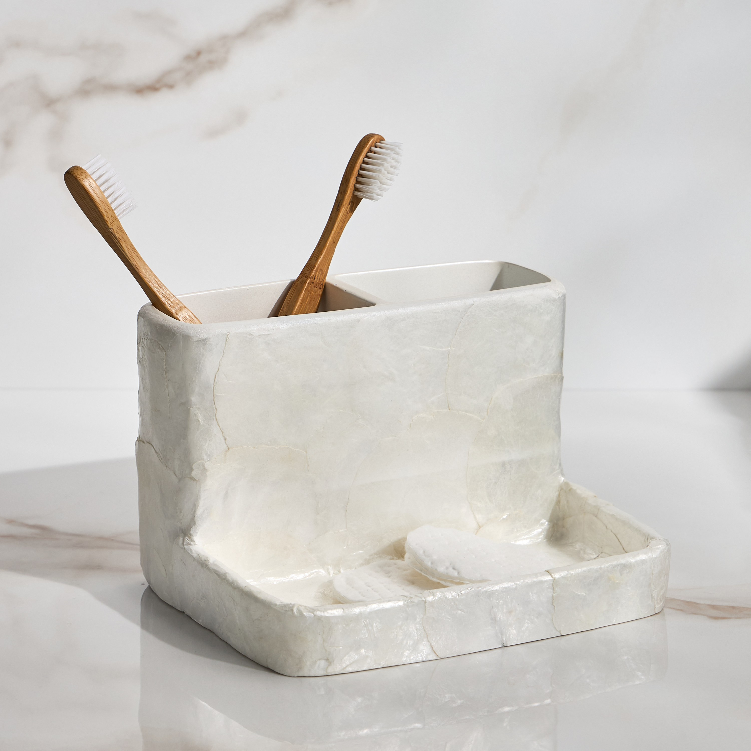Capiz Vanity Organiser-household-bathandlaundry-bathaccessories-toothbrushholdersandtumblers-image-1