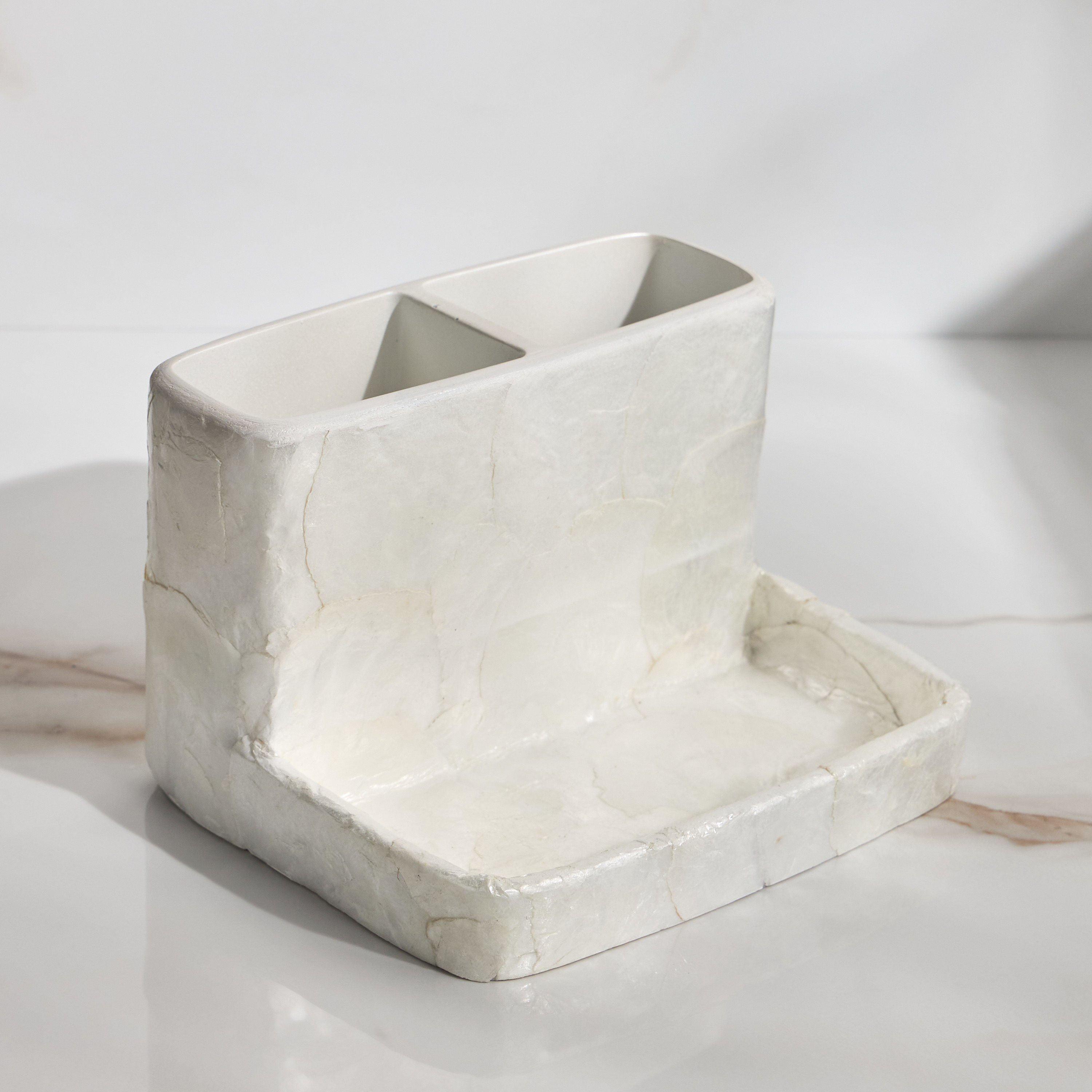 Capiz Vanity Organiser-household-bathandlaundry-bathaccessories-toothbrushholdersandtumblers-image-2