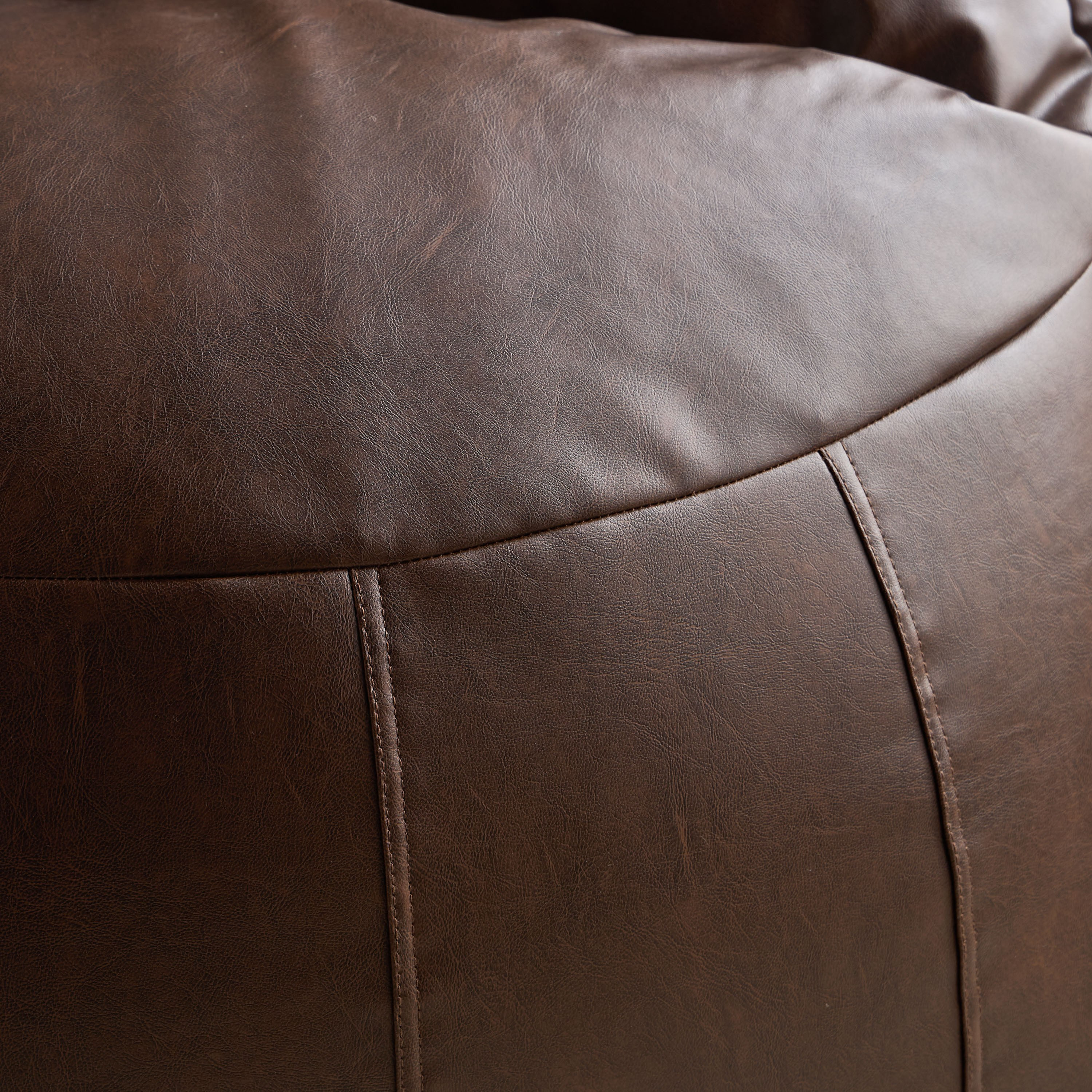Amari Leatheritte Bean Bag - 81x80 cm-household-cushionsandthrows-beanbags-image-4