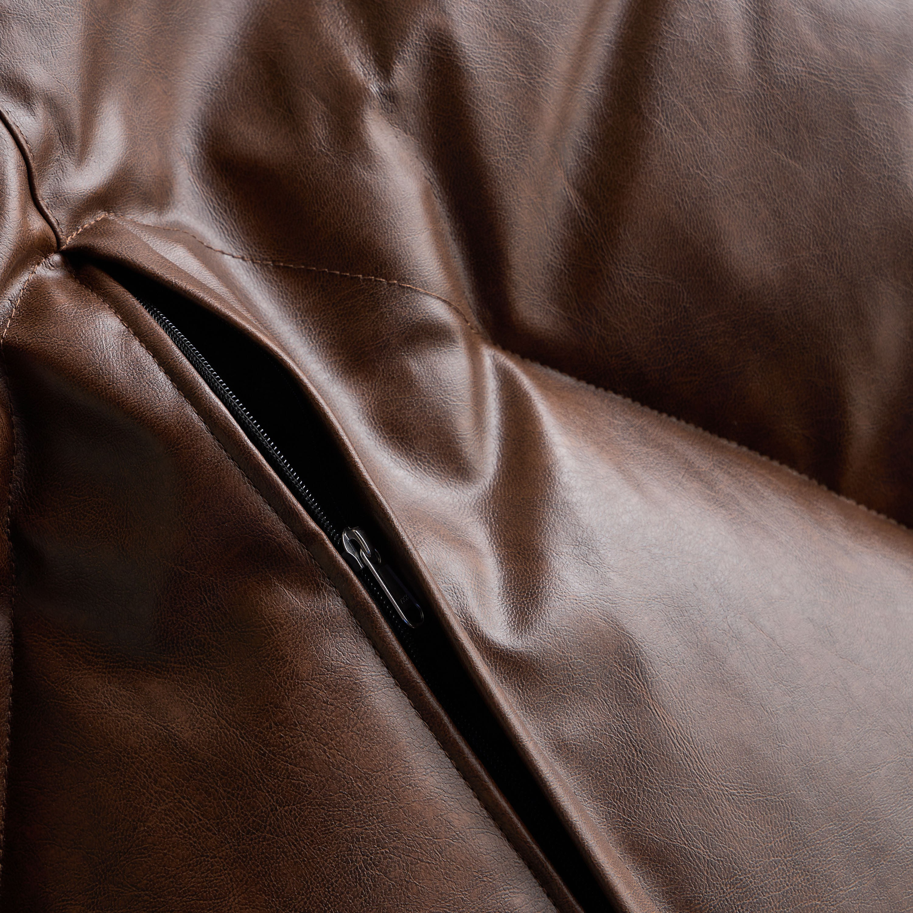 Amari Leatheritte Bean Bag - 81x80 cm-household-cushionsandthrows-beanbags-image-5