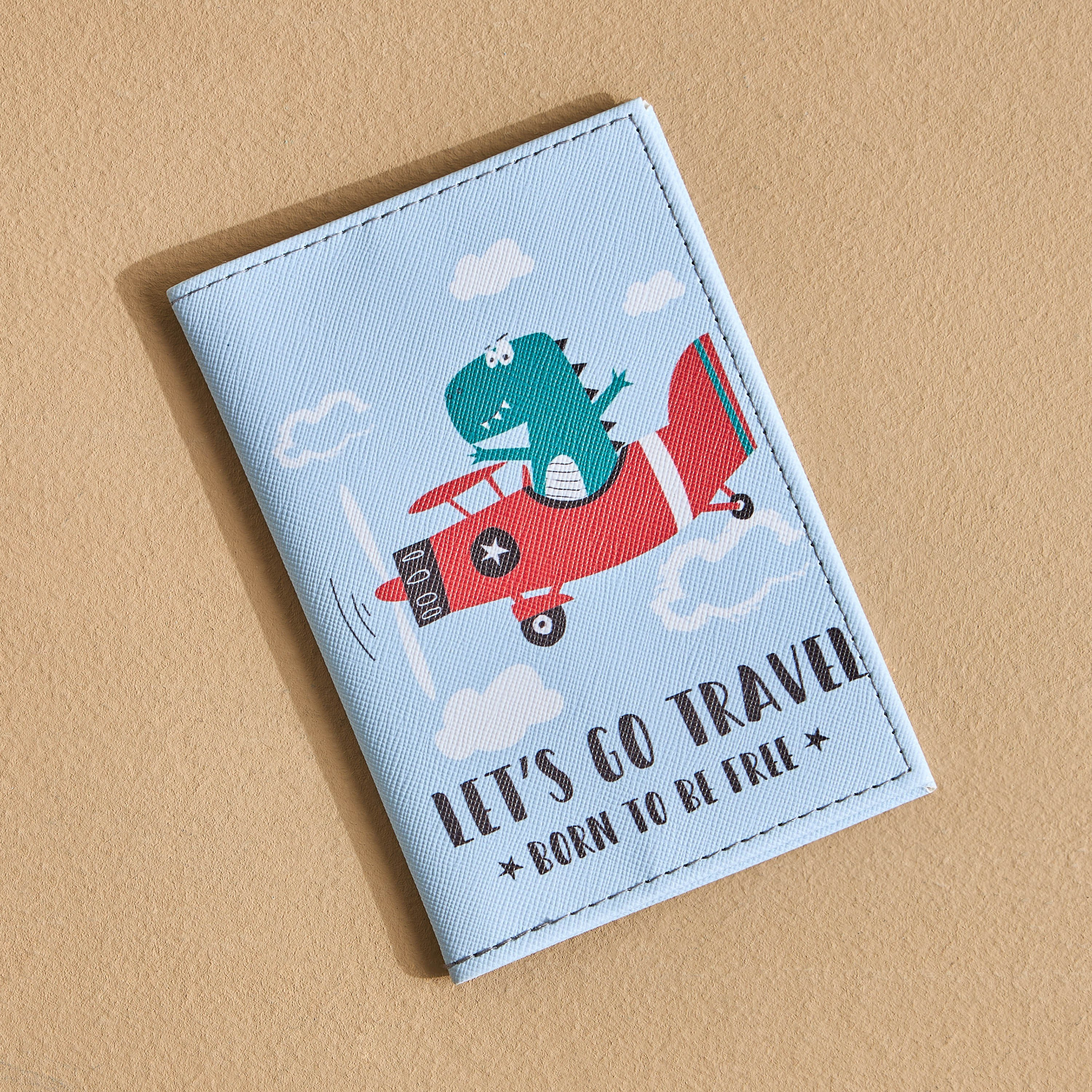 حامل جواز سفر بطبعات طائرة - زين - 10x14.3 سم-babyandkids-schoolessentials-stationery-image-1