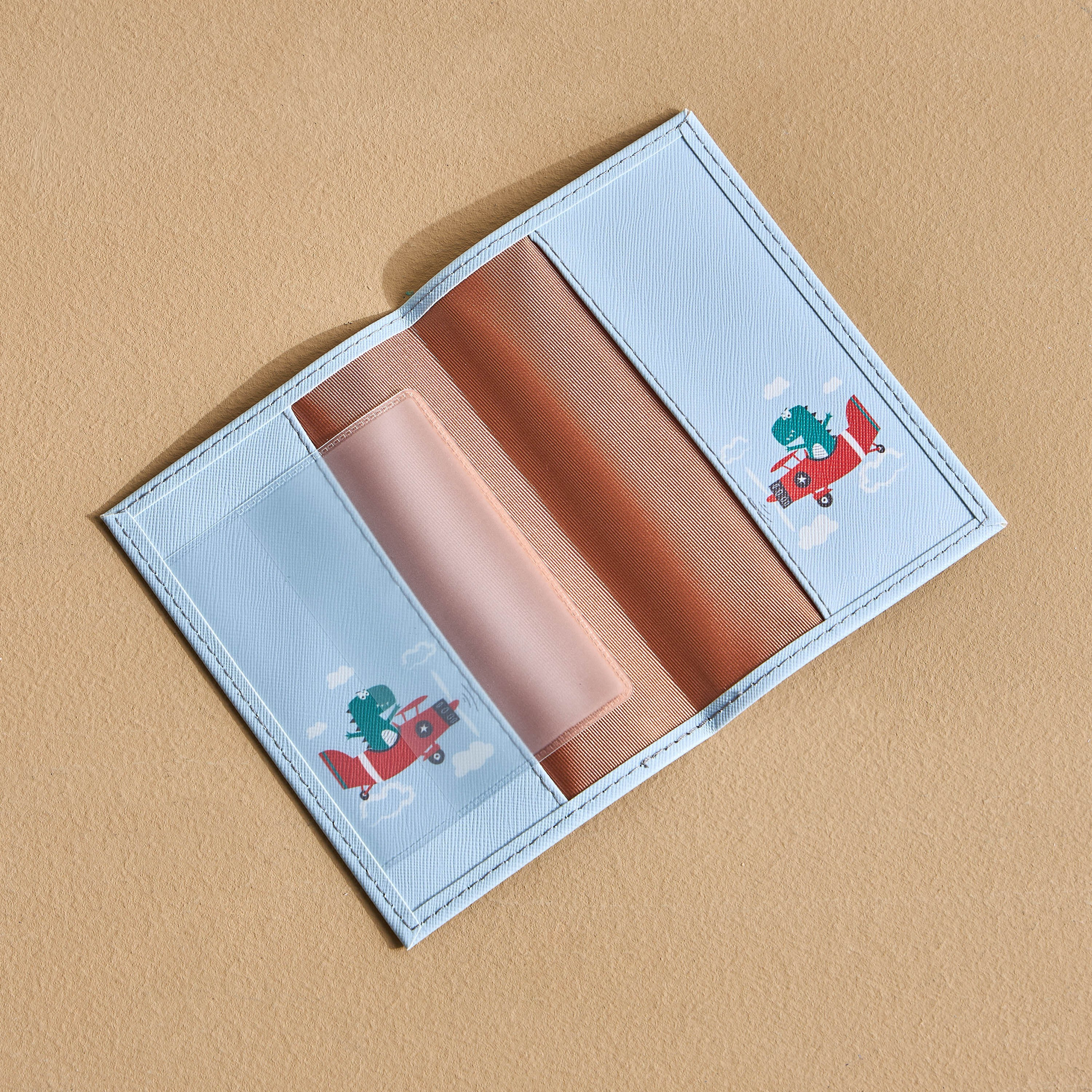 حامل جواز سفر بطبعات طائرة - زين - 10x14.3 سم-babyandkids-schoolessentials-stationery-image-2