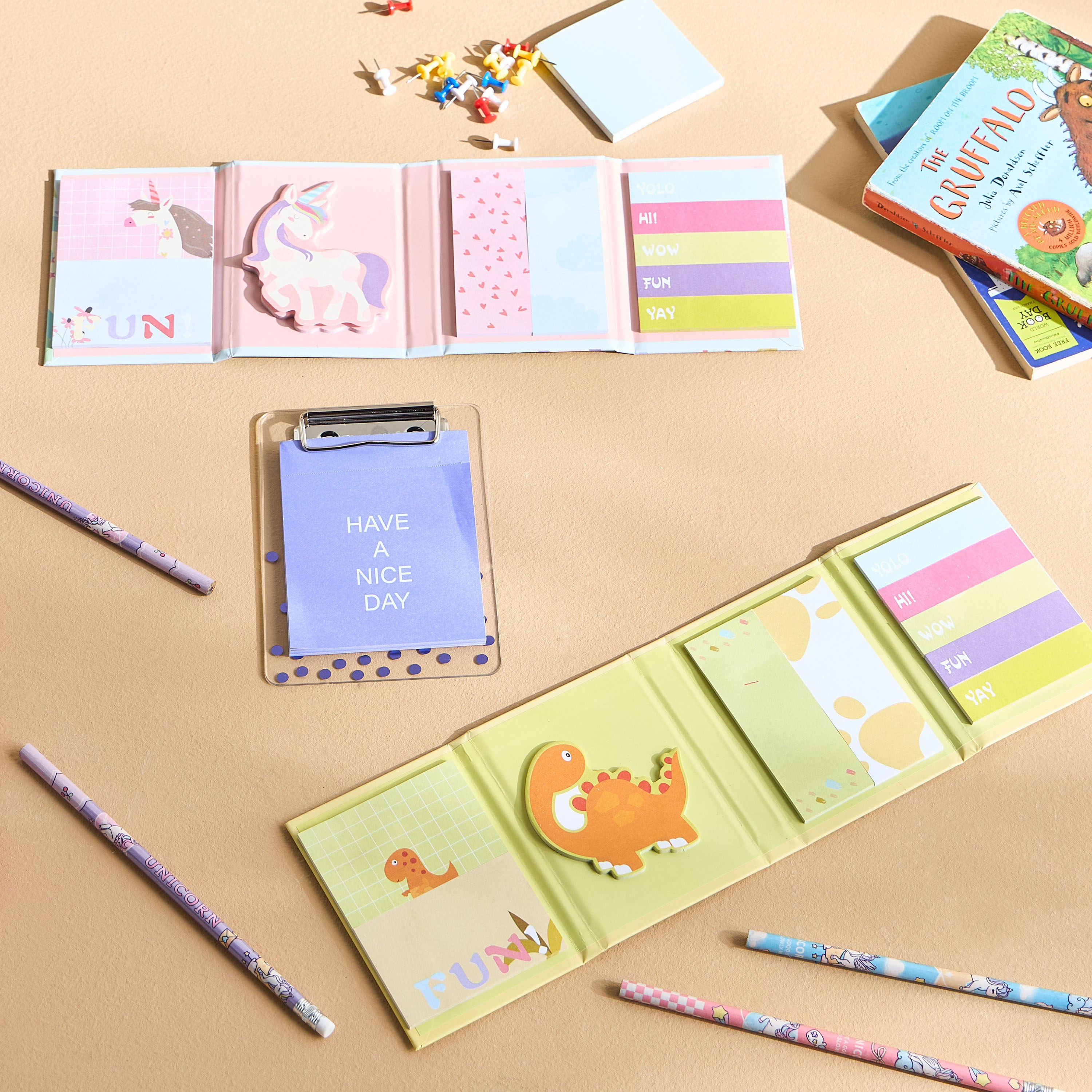 Dinosaur Sticky Notes Set-babyandkids-schoolessentials-stationery-image-3