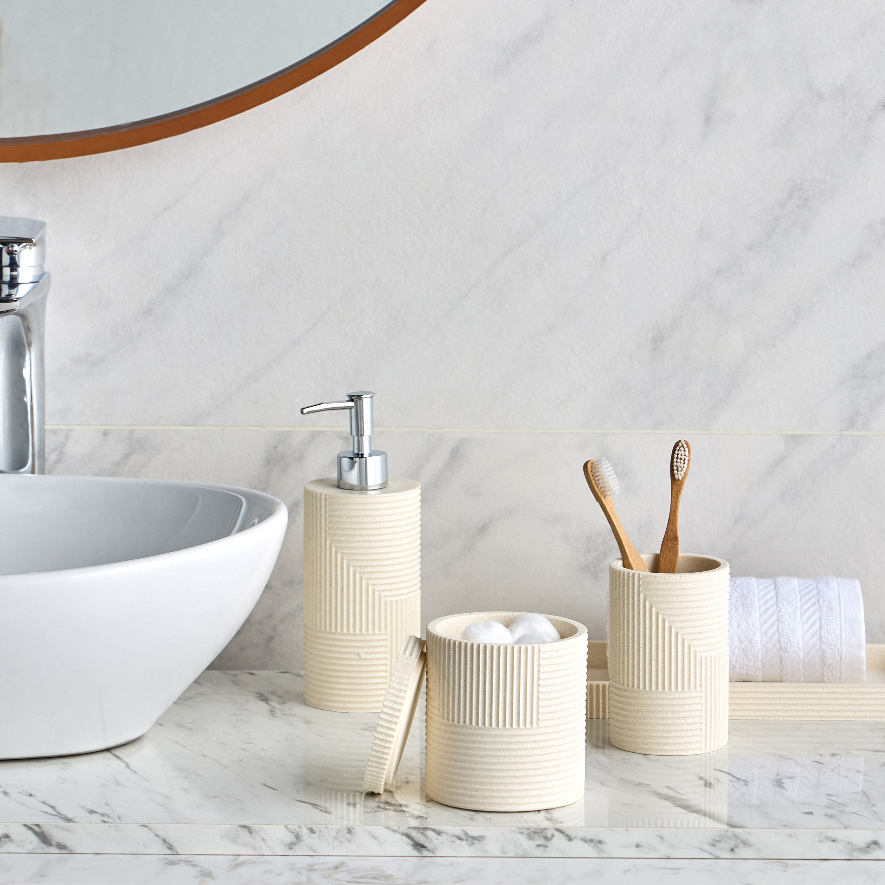 طقم اكسسوارات حمام  بوليريسين 4 قطع - سيمونا-household-bathandlaundry-bathaccessories-bathaccessorysets-image-5