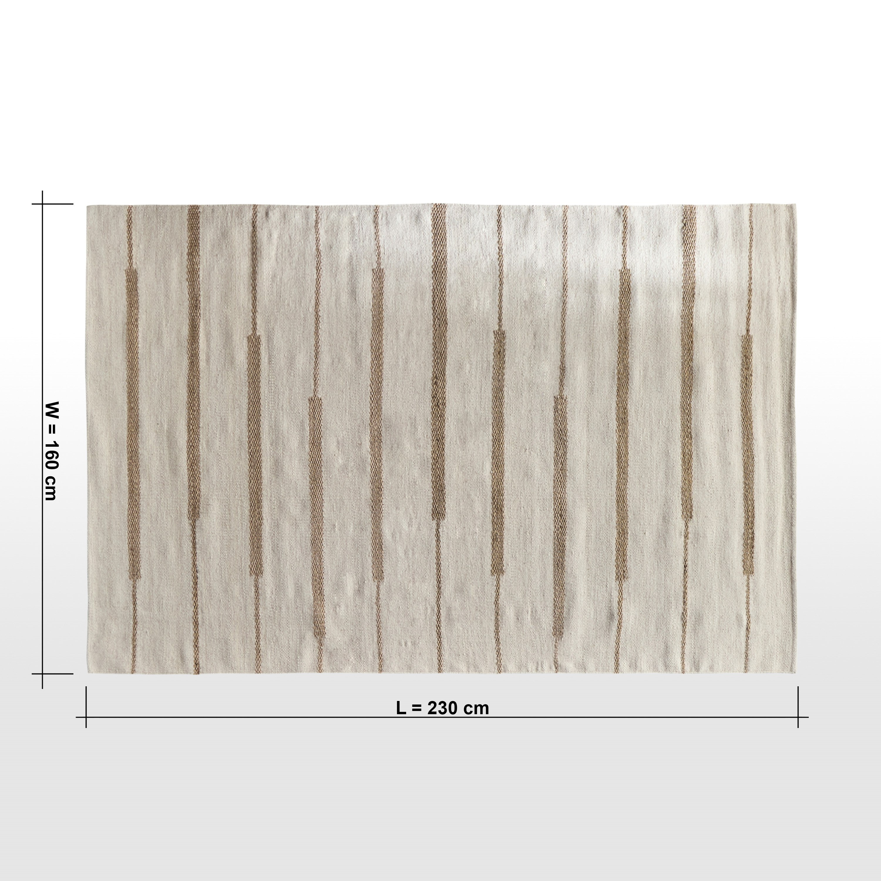 Nicolette Punja Kilim Handmade Woollen Rug - 160x230 cm-household-rugsandcarpets-rugs-image-6