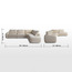 كنبة ركنية يمين قماش بـ4 مقاعد - دريفت-furniture-sofaandseating-cornersofas-image-1