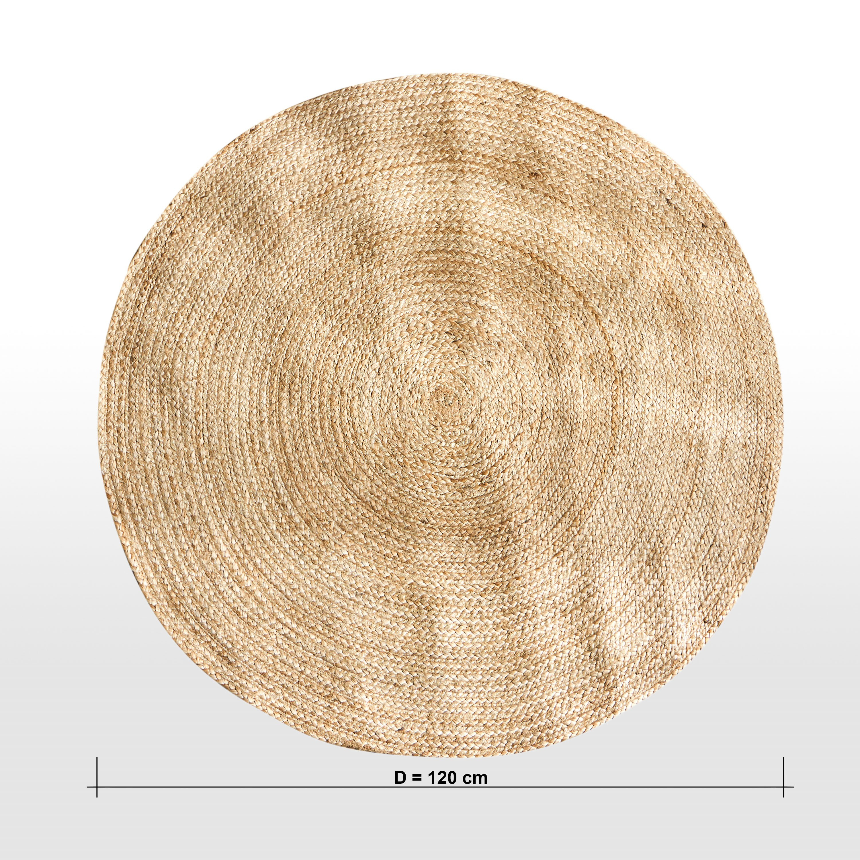 سجادة جوت مصنوعة يدويًا - كوتاج - 120 سم-household-rugsandcarpets-rugs-image-6