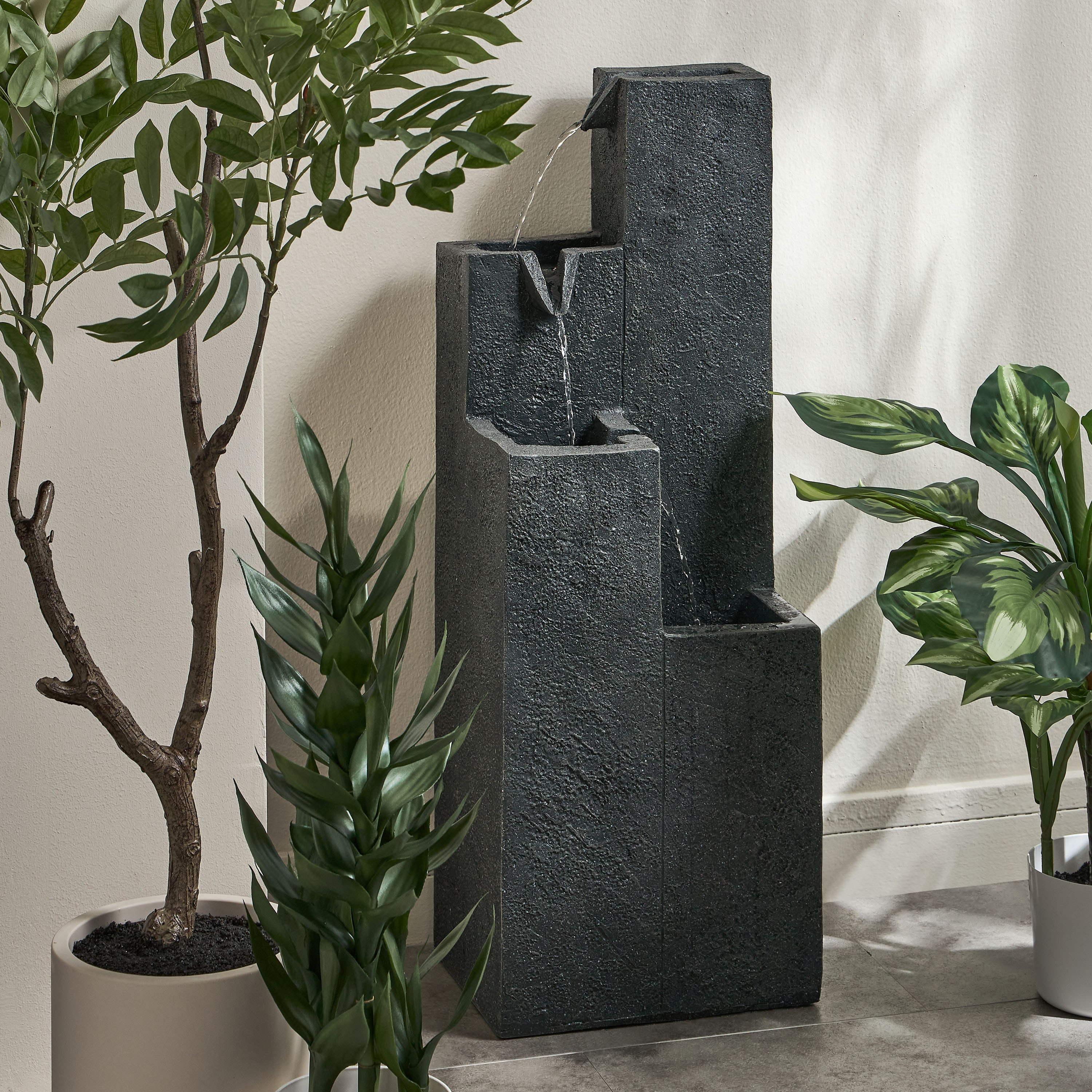 نبات هوستا بتصميم طبيعي في إناء زرع - 60 سم-household-gardenandoutdoor-artificialplants-pottedplants-image-4