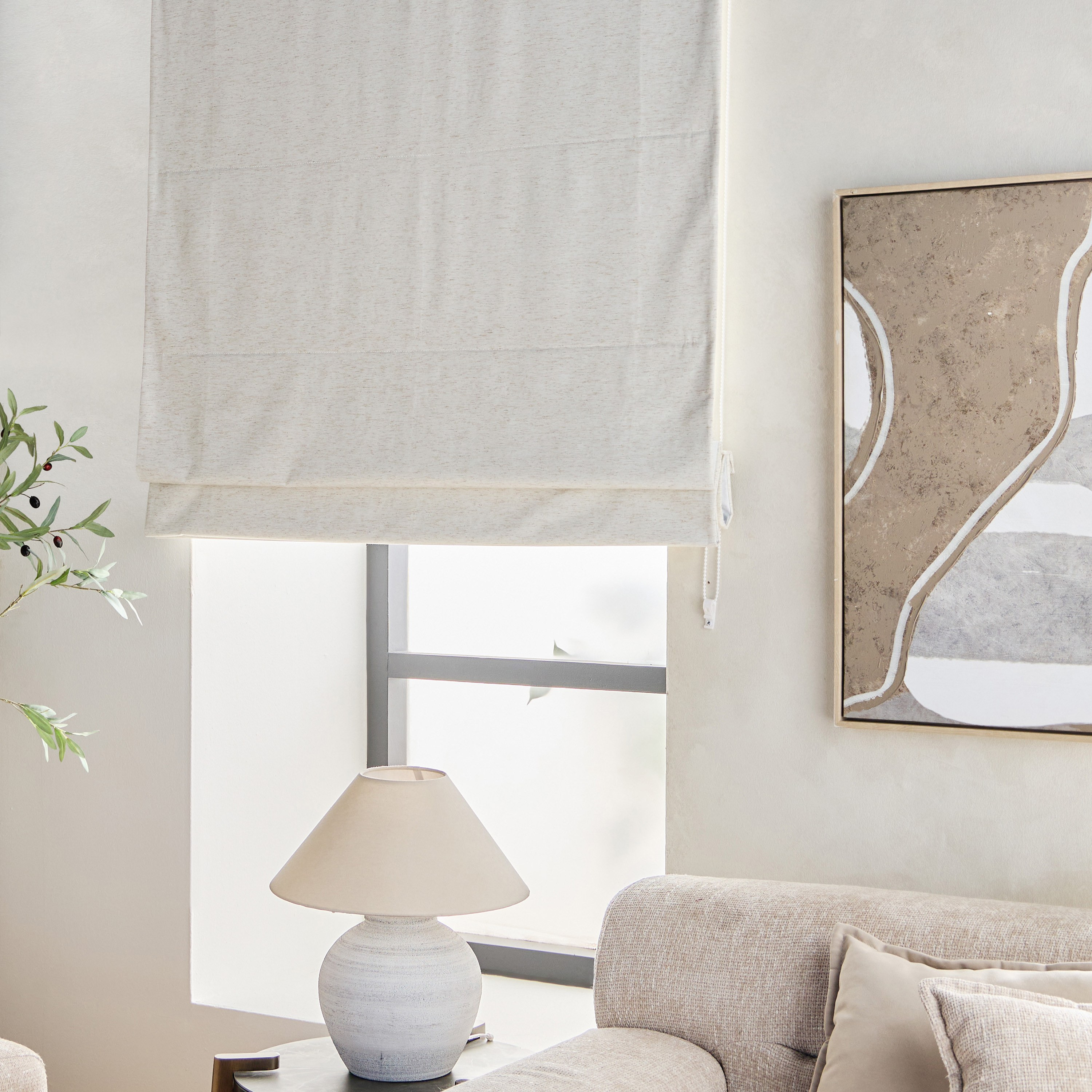 Ela Roman Blind - 90x240 cm-household-windows-blinds-image-4