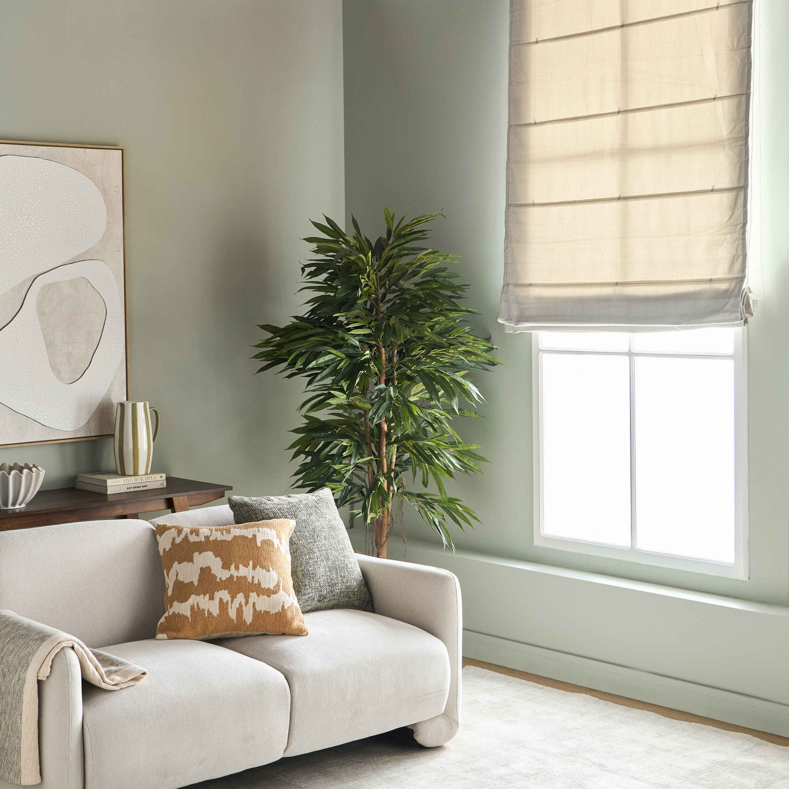 Chenille Roman Blind - 120x240 cm-household-windows-blinds-image-4