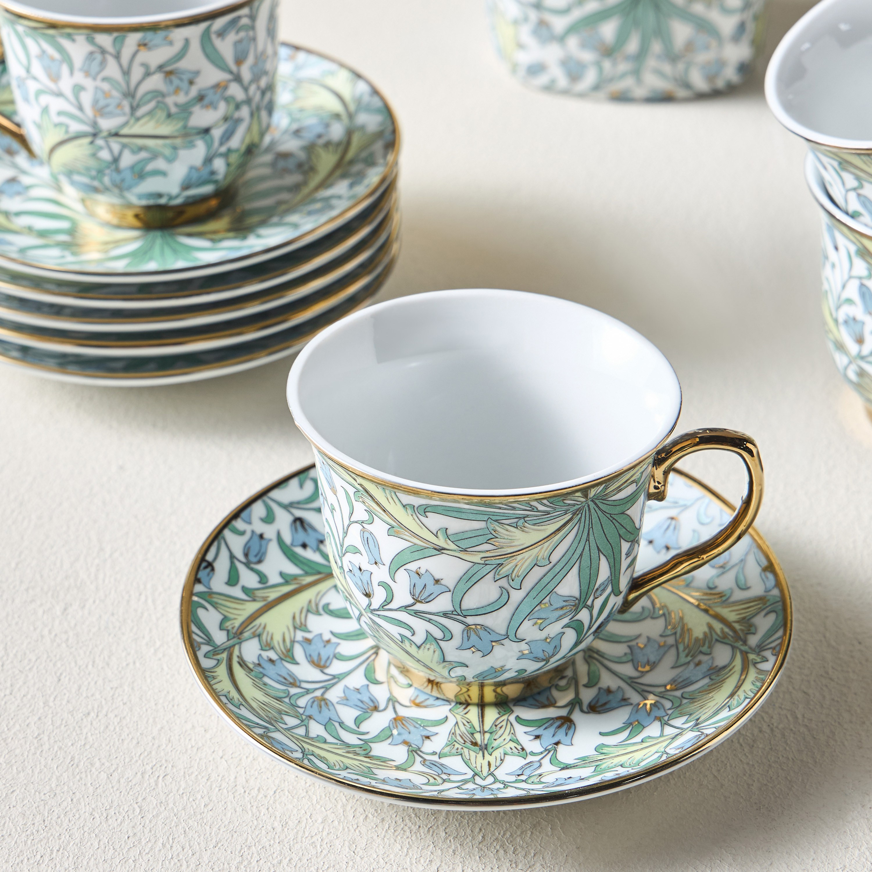 Bella 13-Piece Porcelain Tea Set - 800 ml, Serves 6-household-dining-teaandcoffee-teaandcoffeesets-image-2