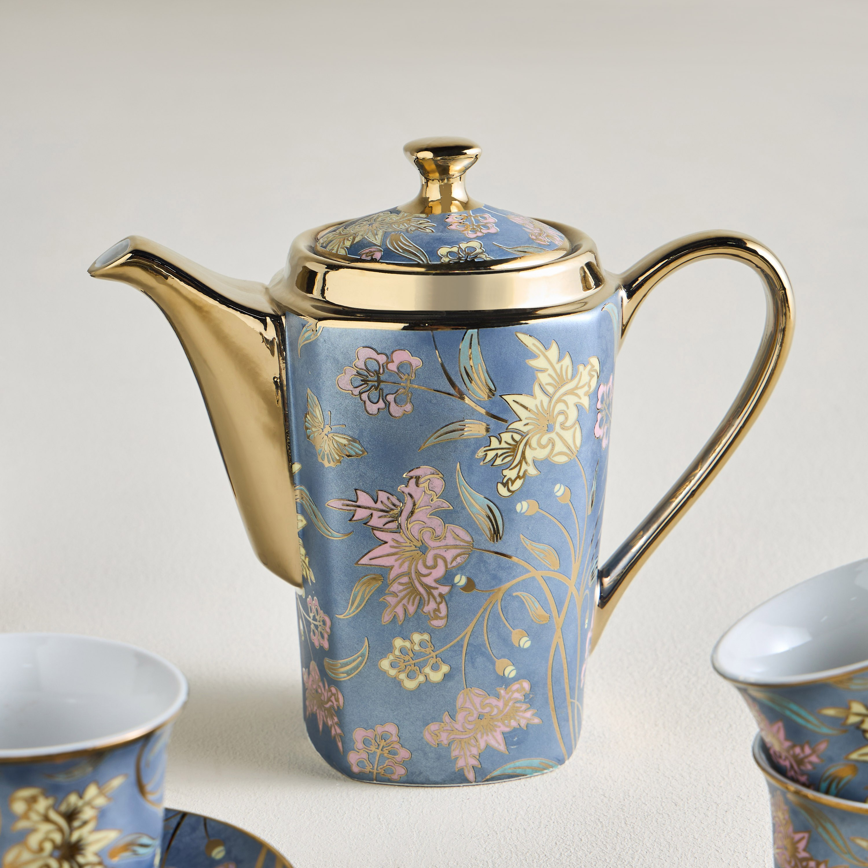 Nora 13-Piece Porcelain Tea Set - 800 ml, Serves 6-household-dining-teaandcoffee-teaandcoffeesets-image-3