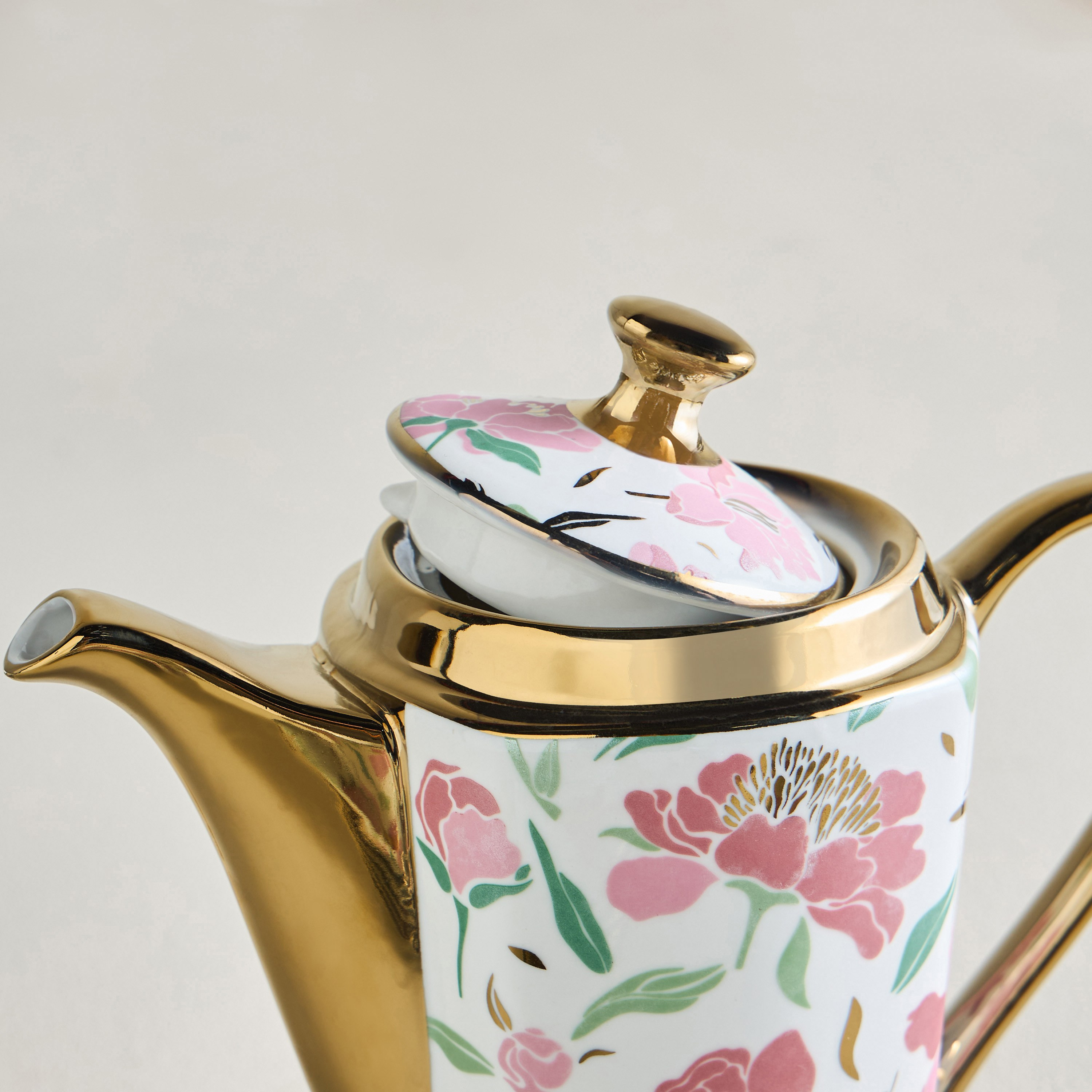 Ivy 13-Piece Porcelain Tea Set - 800 ml, Serves 6-household-dining-teaandcoffee-teaandcoffeesets-image-4