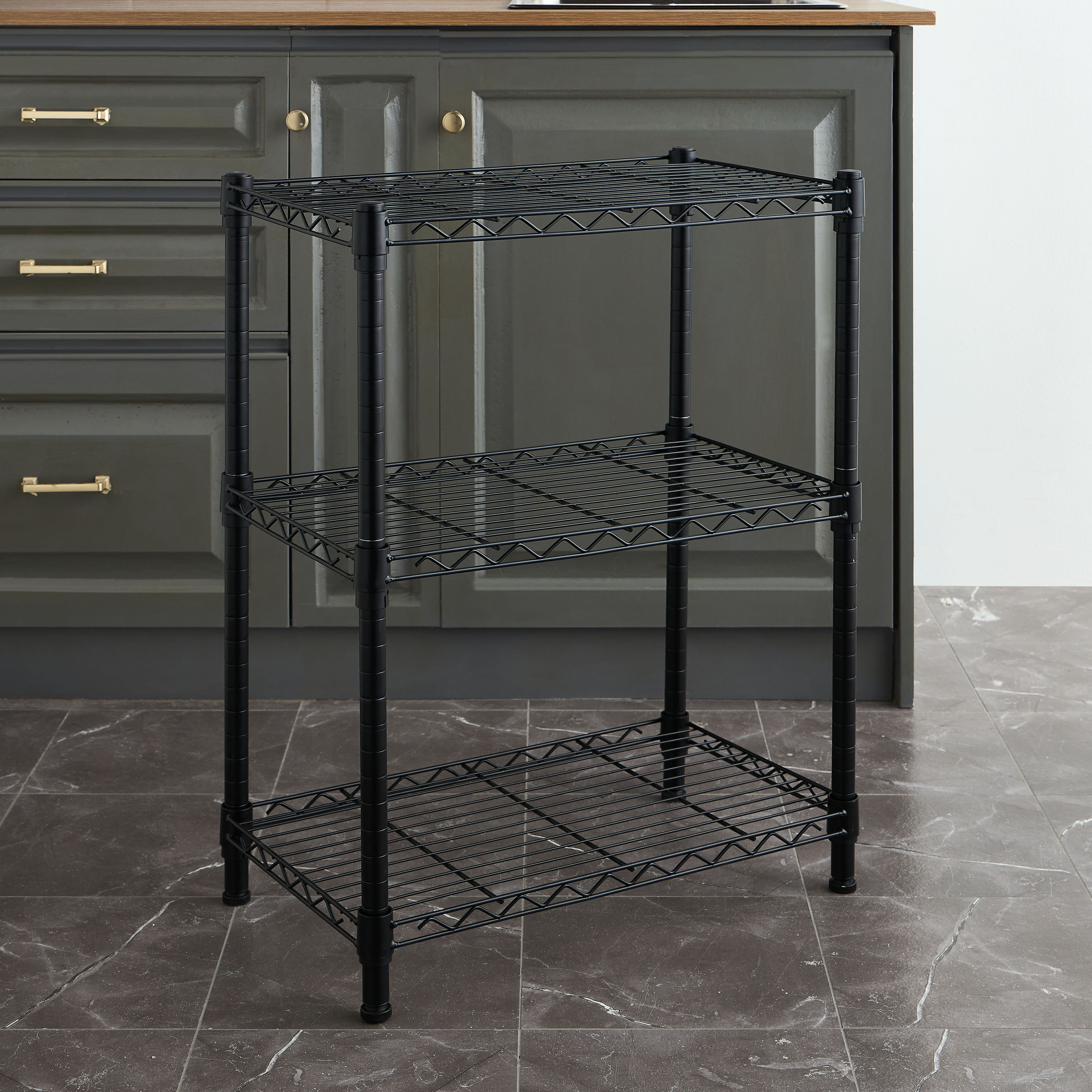 Basement 3-Tier Storage Rack - 60x35 cm-household-kitchen-foodstorage-pantryandstorage-image-1